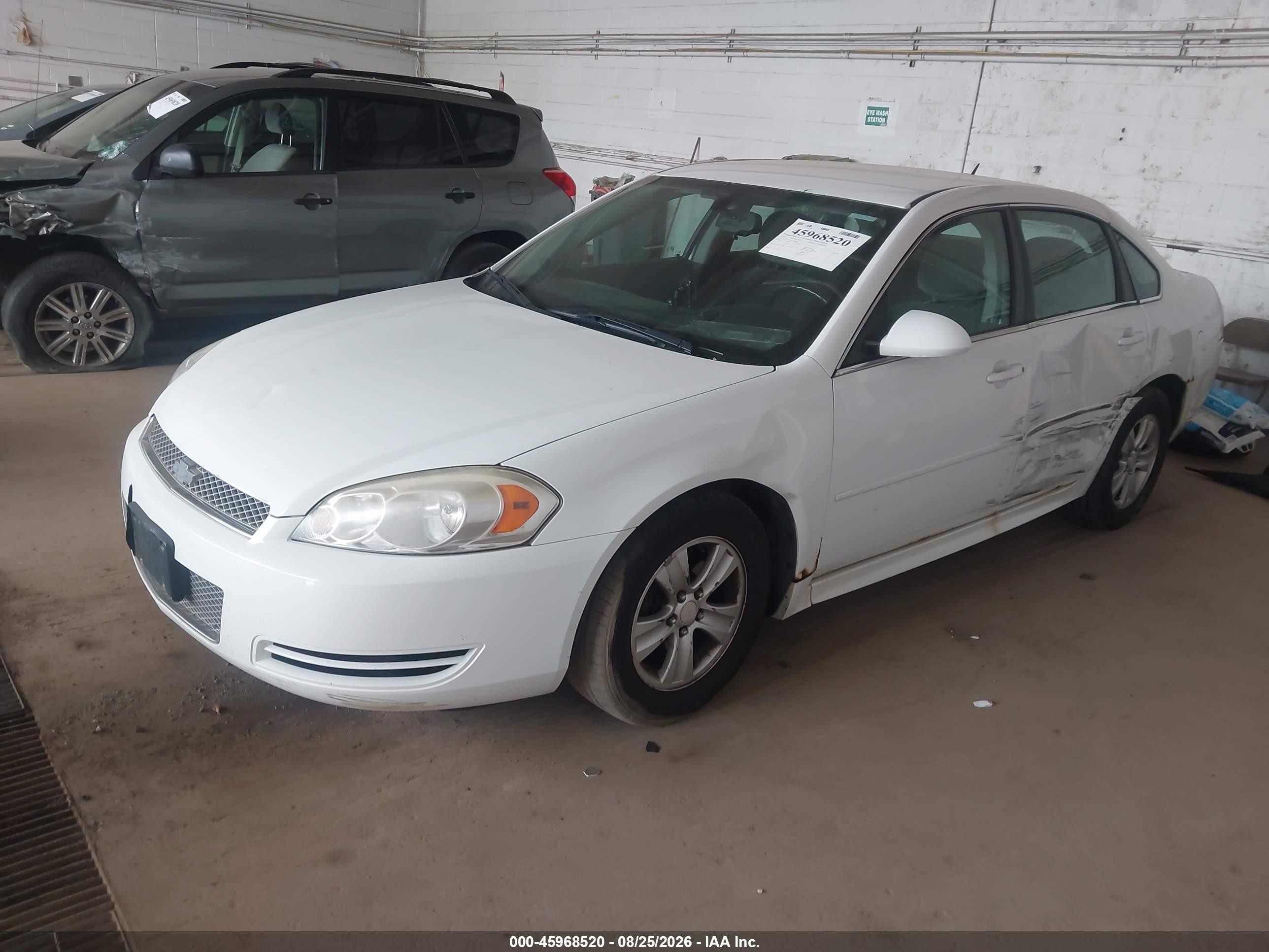 2014 Chevrolet Impala Limited Ls Белый vin: 2G1WA5E38E1149896