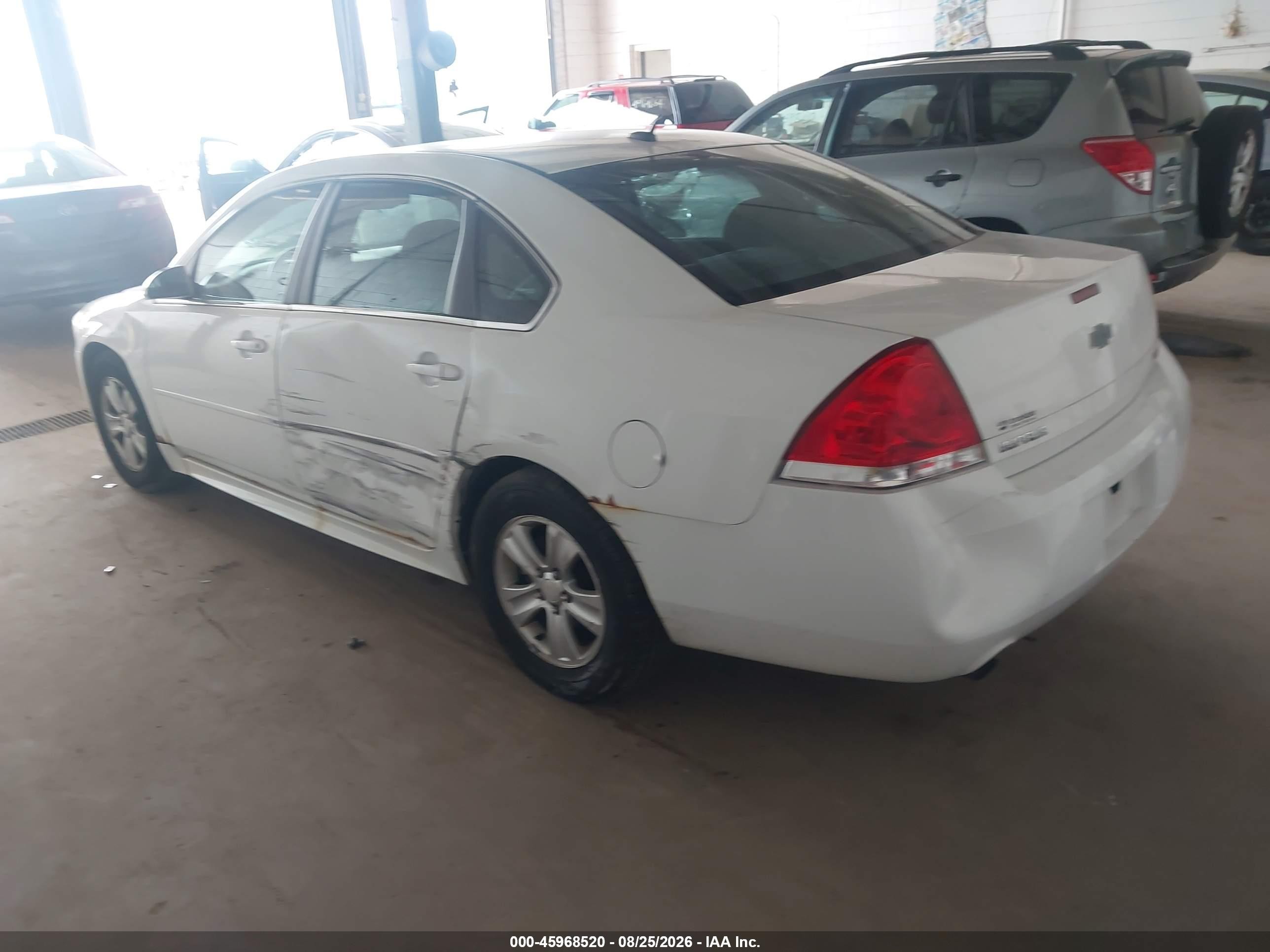 2014 Chevrolet Impala Limited Ls Белый vin: 2G1WA5E38E1149896