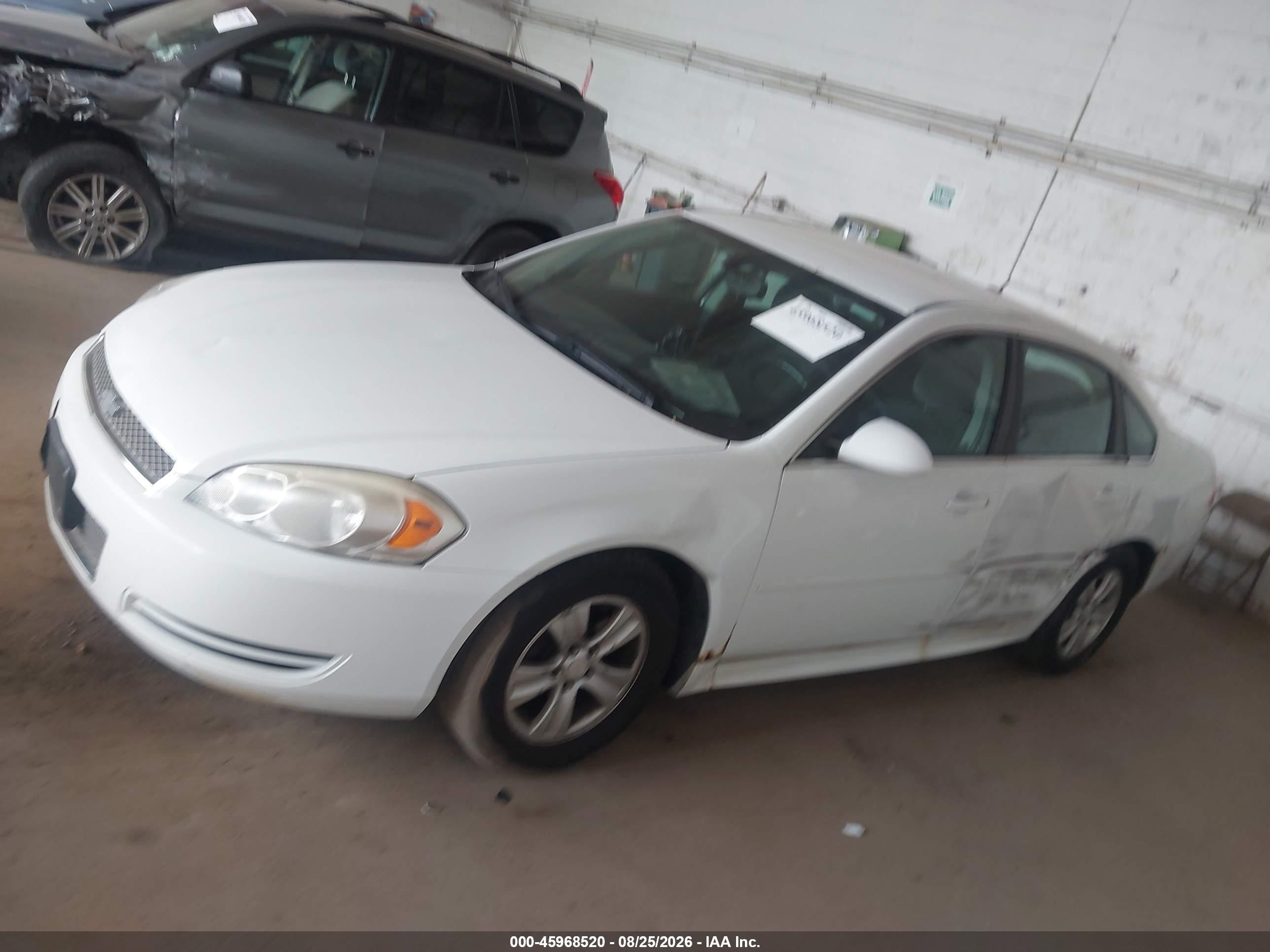 2014 Chevrolet Impala Limited Ls Белый vin: 2G1WA5E38E1149896