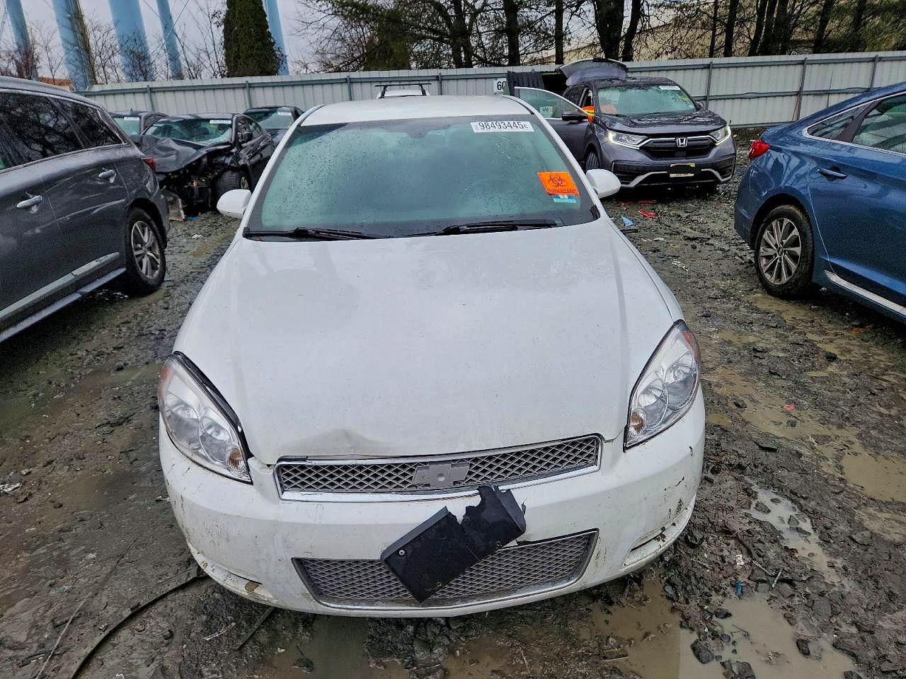 2015 Chevrolet Impala Limited Ls Белый vin: 2G1WA5E38F1117080