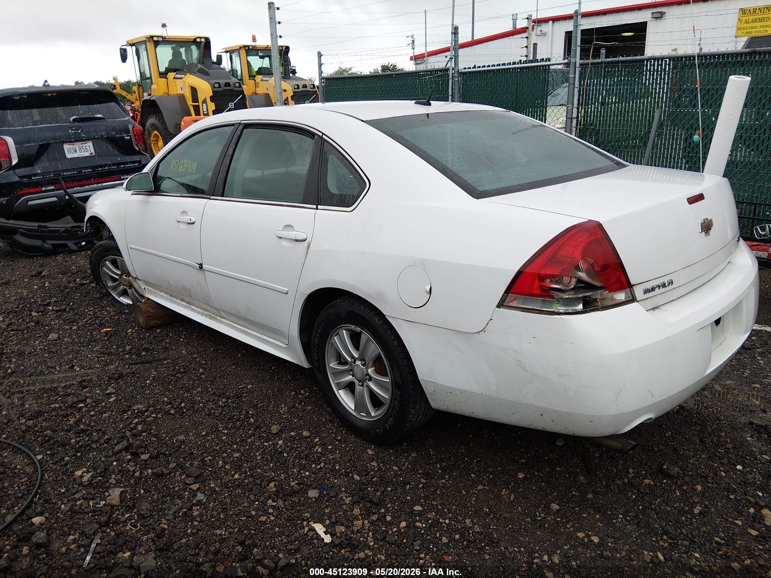 2015 Chevrolet Impala Limited Ls White vin: 2G1WA5E38F1122831