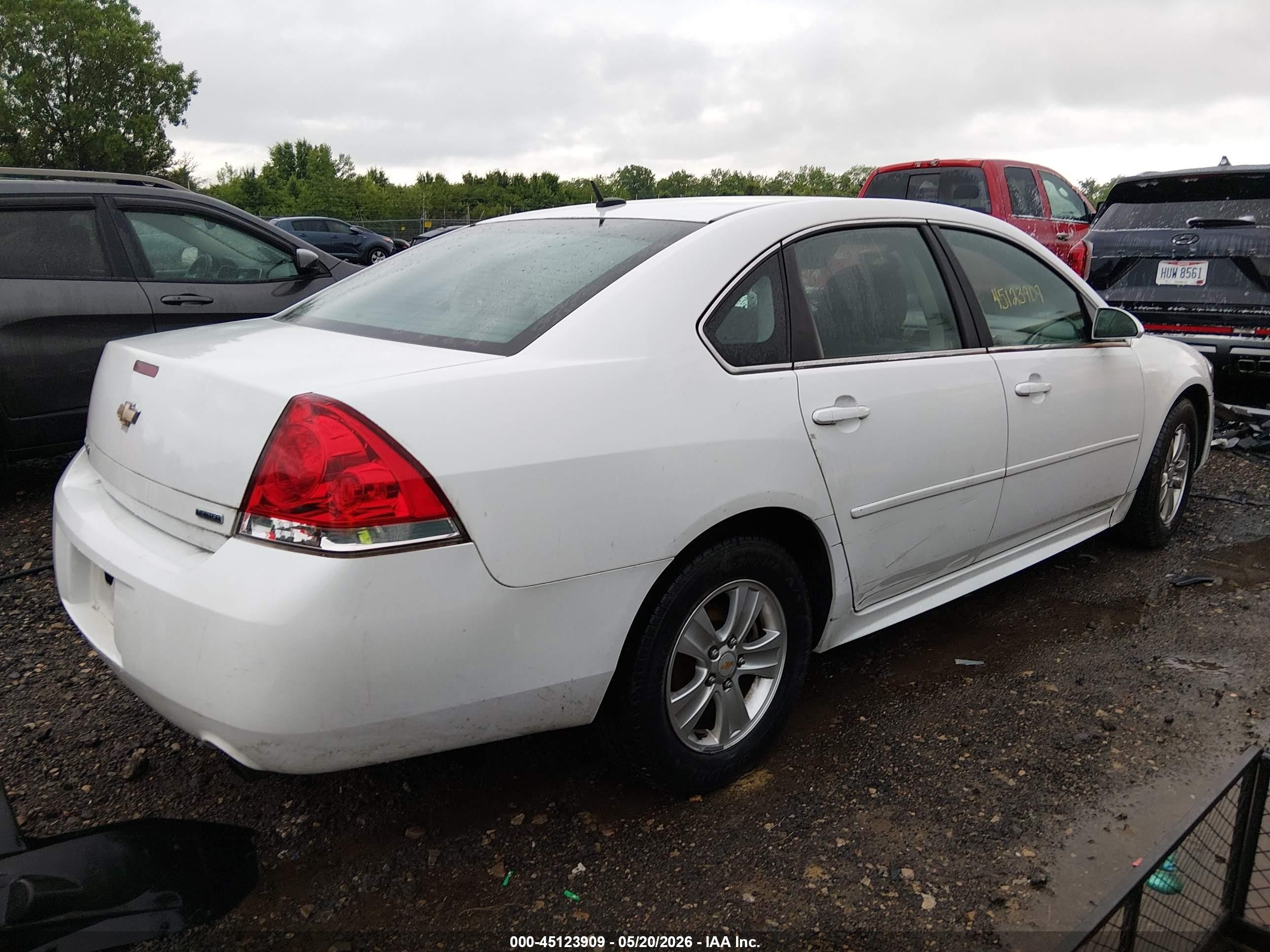 2015 Chevrolet Impala Limited Ls White vin: 2G1WA5E38F1122831
