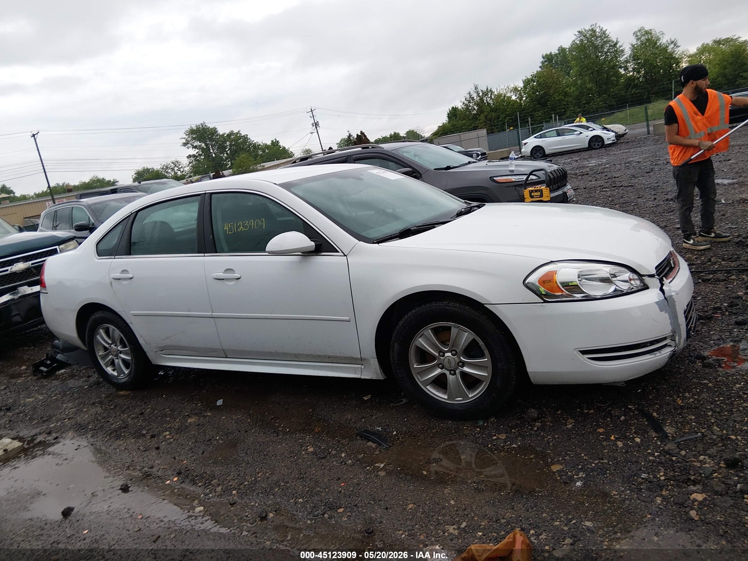 2015 Chevrolet Impala Limited Ls White vin: 2G1WA5E38F1122831