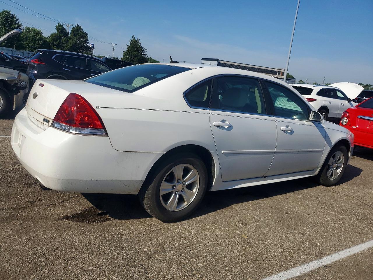 2012 Chevrolet Impala Ls White vin: 2G1WA5E39C1133249