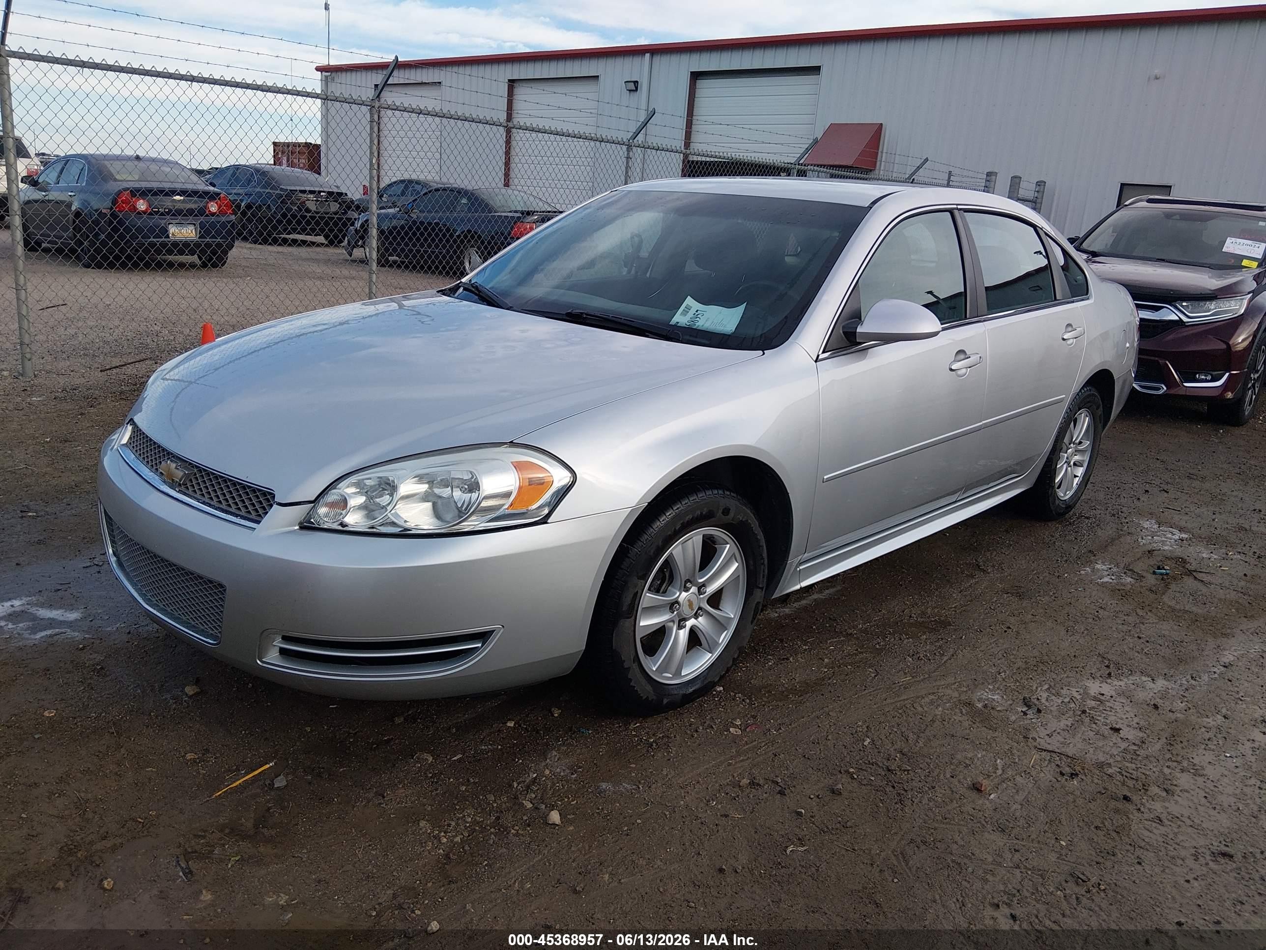 2014 Chevrolet Impala Limited Ls Gray vin: 2G1WA5E39E1140009