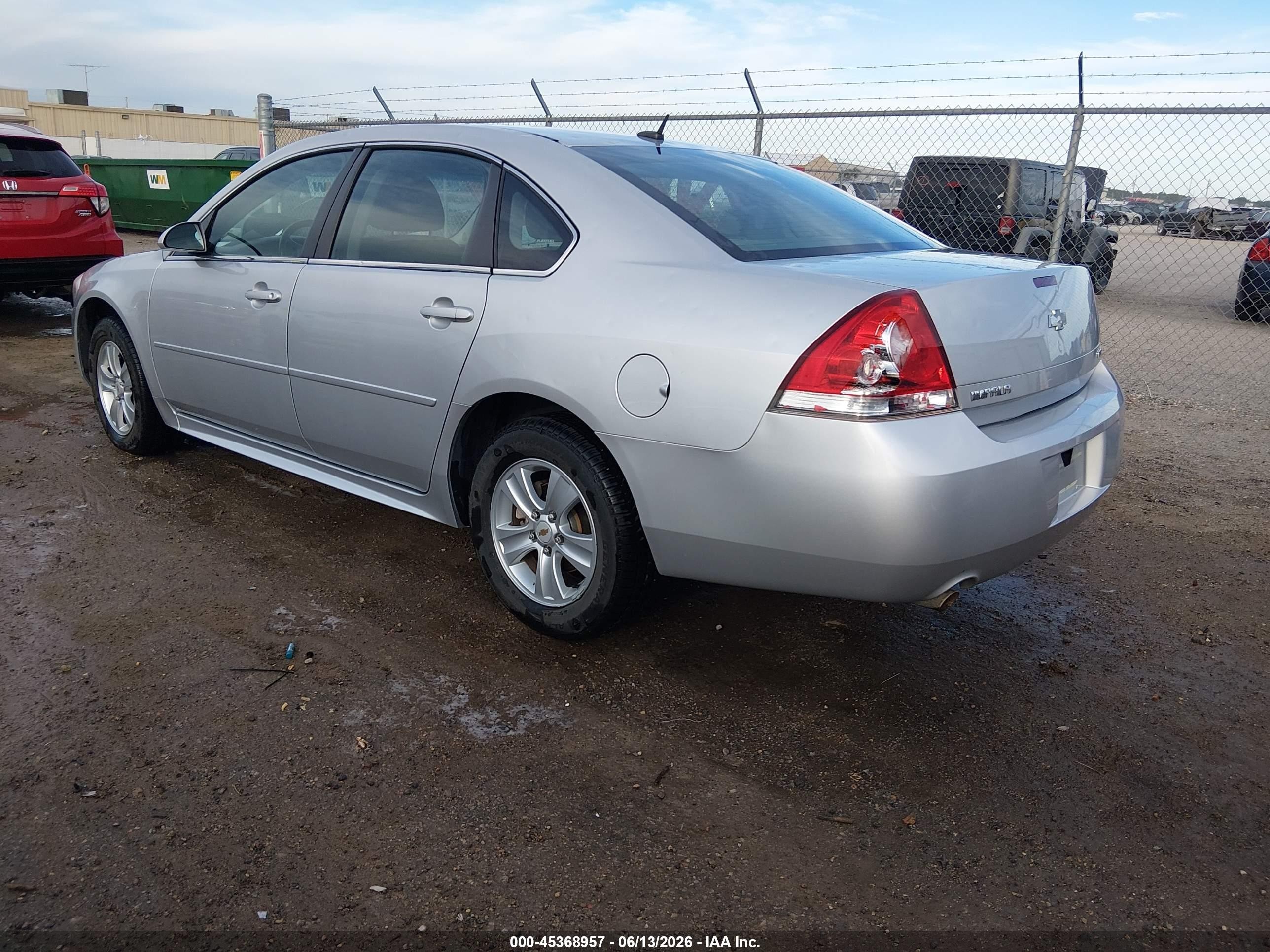 2014 Chevrolet Impala Limited Ls Gray vin: 2G1WA5E39E1140009
