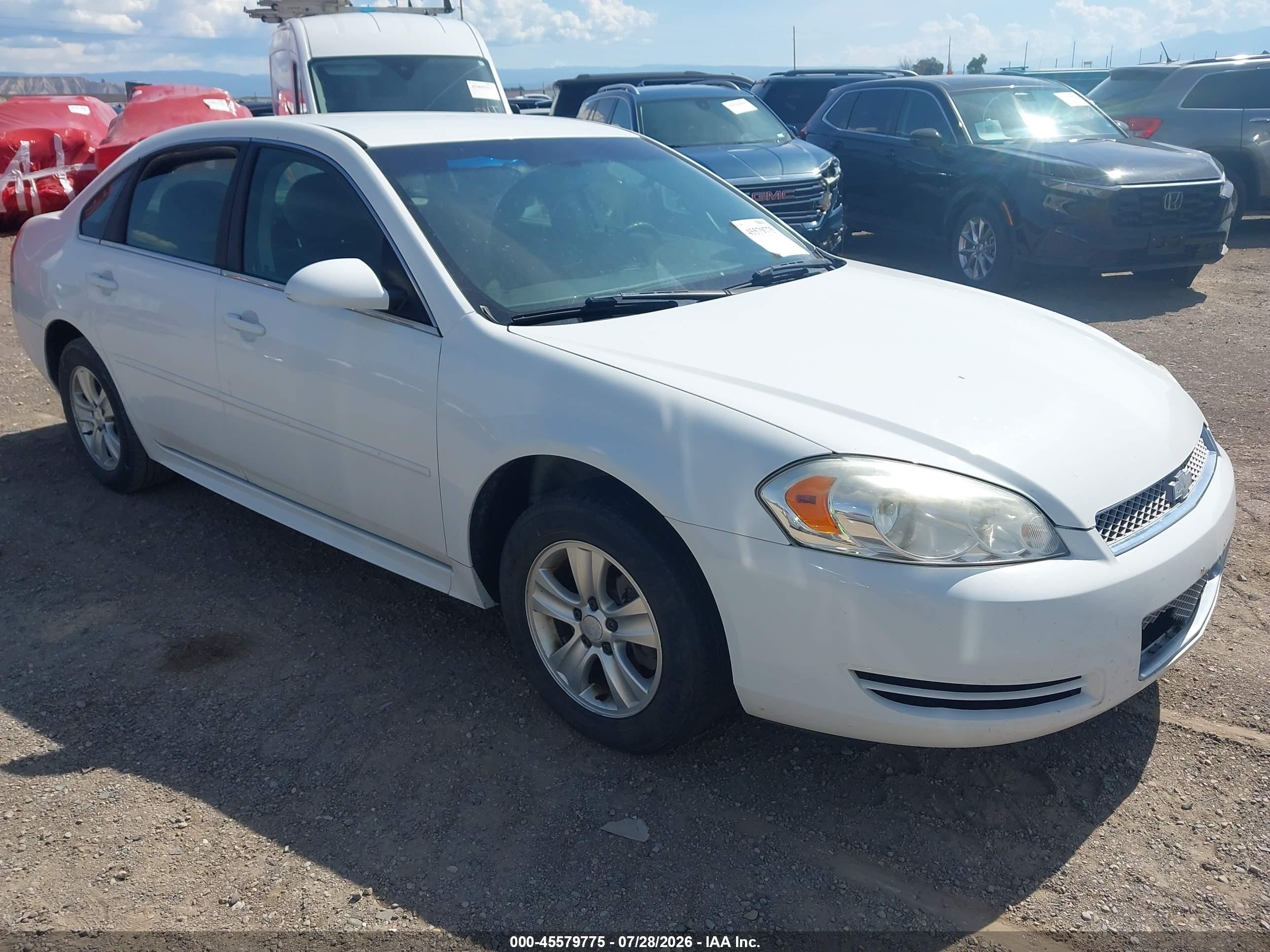 2015 Chevrolet Impala Limited Ls White vin: 2G1WA5E39F1107562