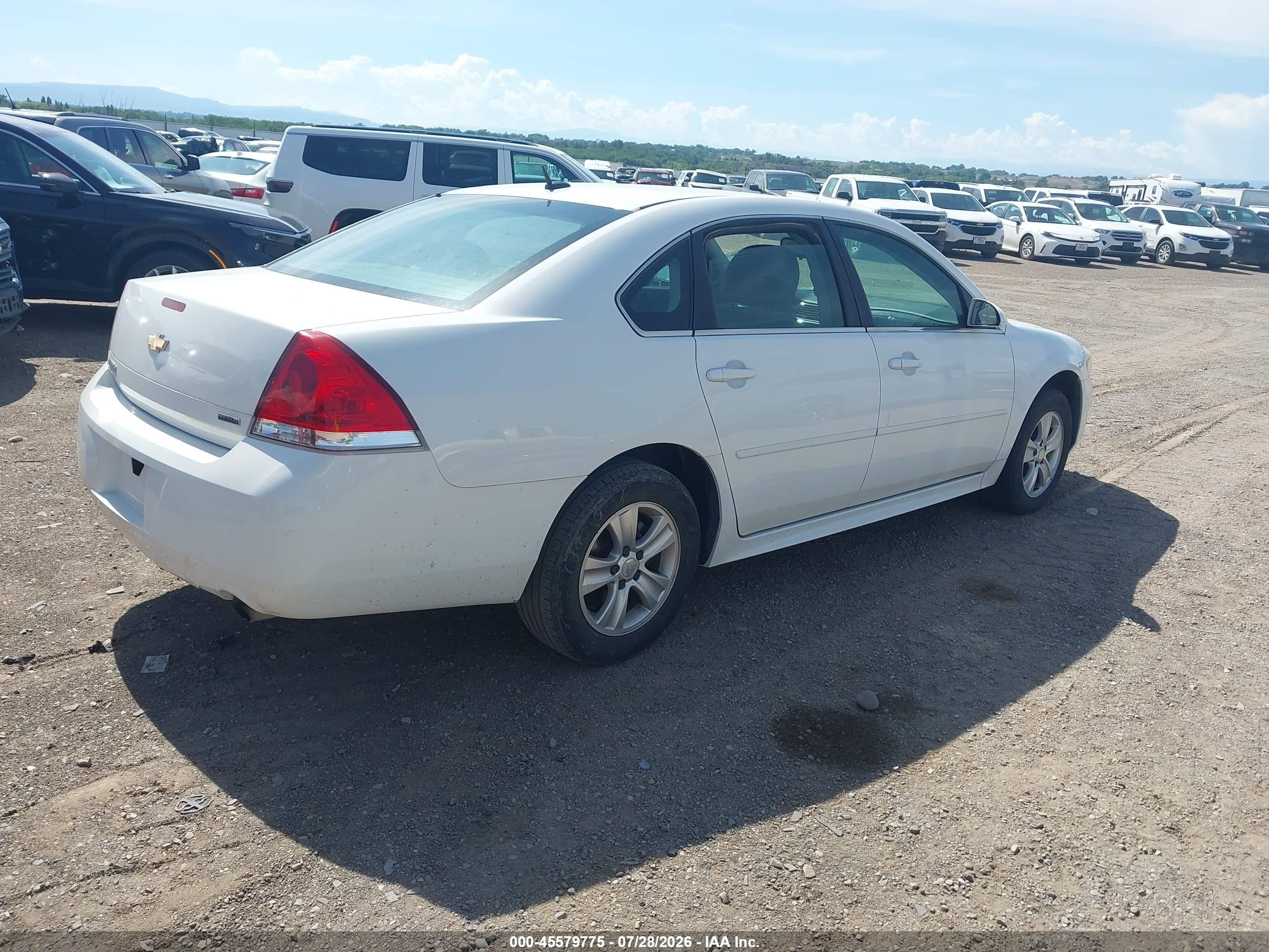 2015 Chevrolet Impala Limited Ls White vin: 2G1WA5E39F1107562