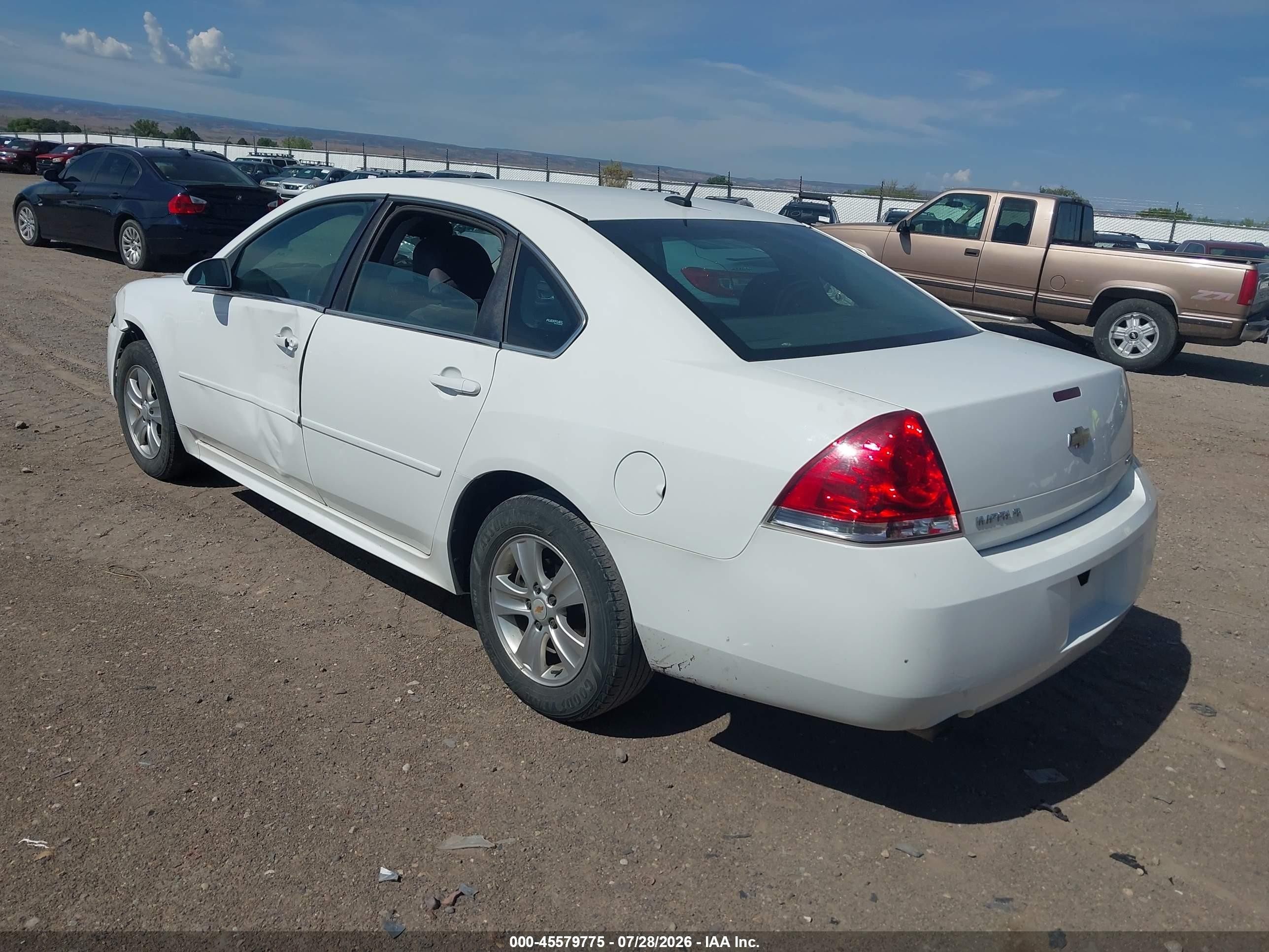 2015 Chevrolet Impala Limited Ls White vin: 2G1WA5E39F1107562