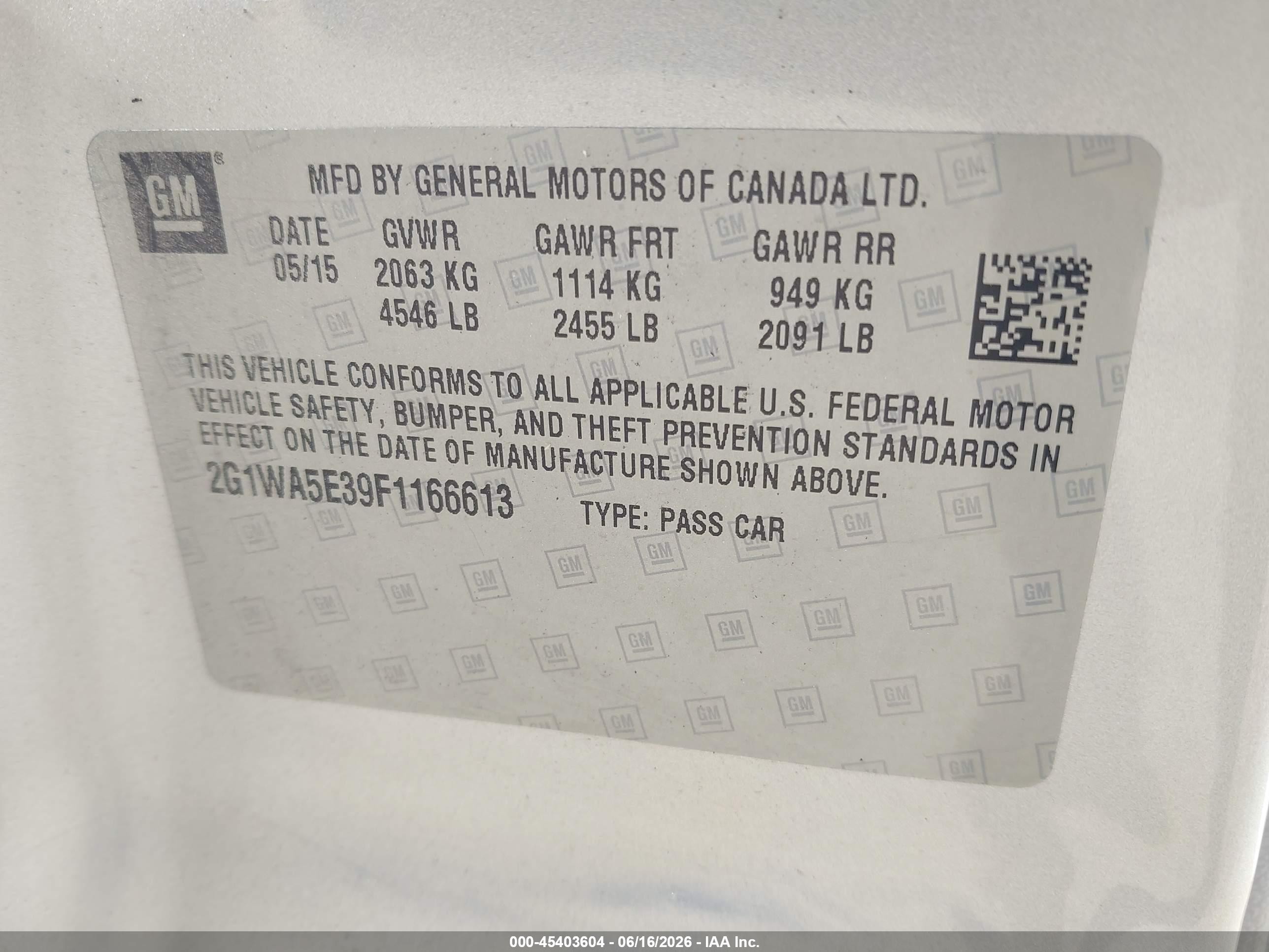 2015 Chevrolet Impala Limited Ls Серебряный vin: 2G1WA5E39F1166613