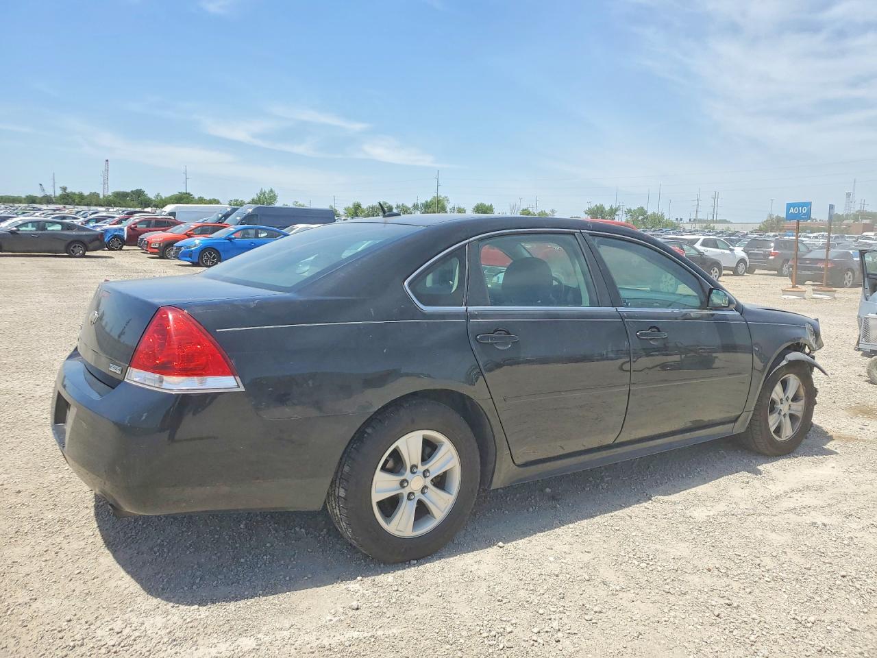 2012 Chevrolet Impala Ls Black vin: 2G1WA5E3XC1143420