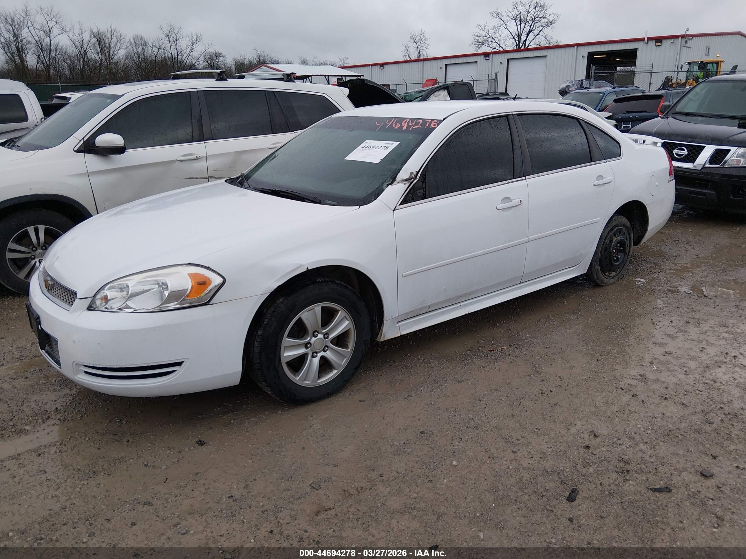 2014 Chevrolet Impala Limited Ls White vin: 2G1WA5E3XE1151567