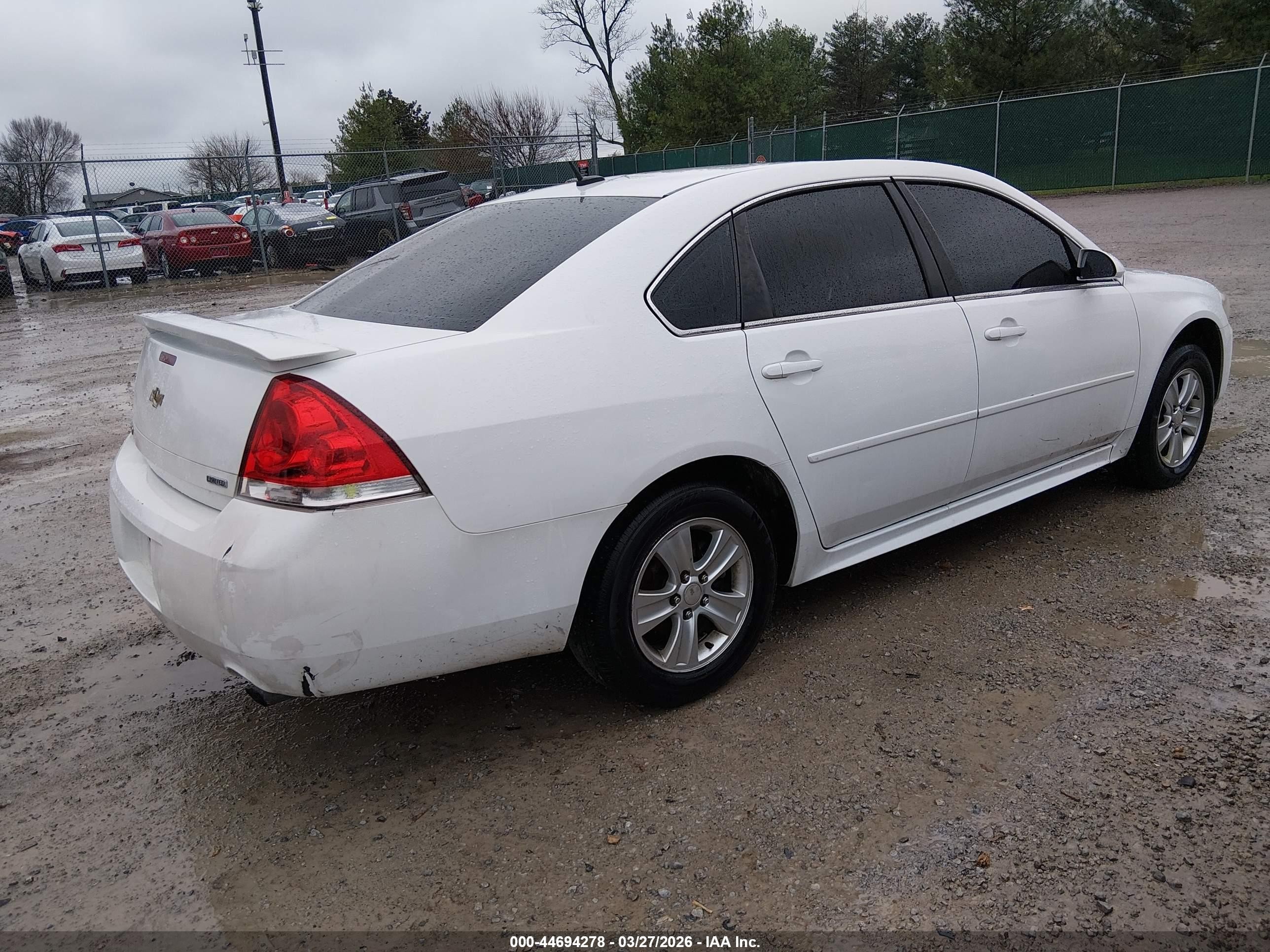 2014 Chevrolet Impala Limited Ls White vin: 2G1WA5E3XE1151567