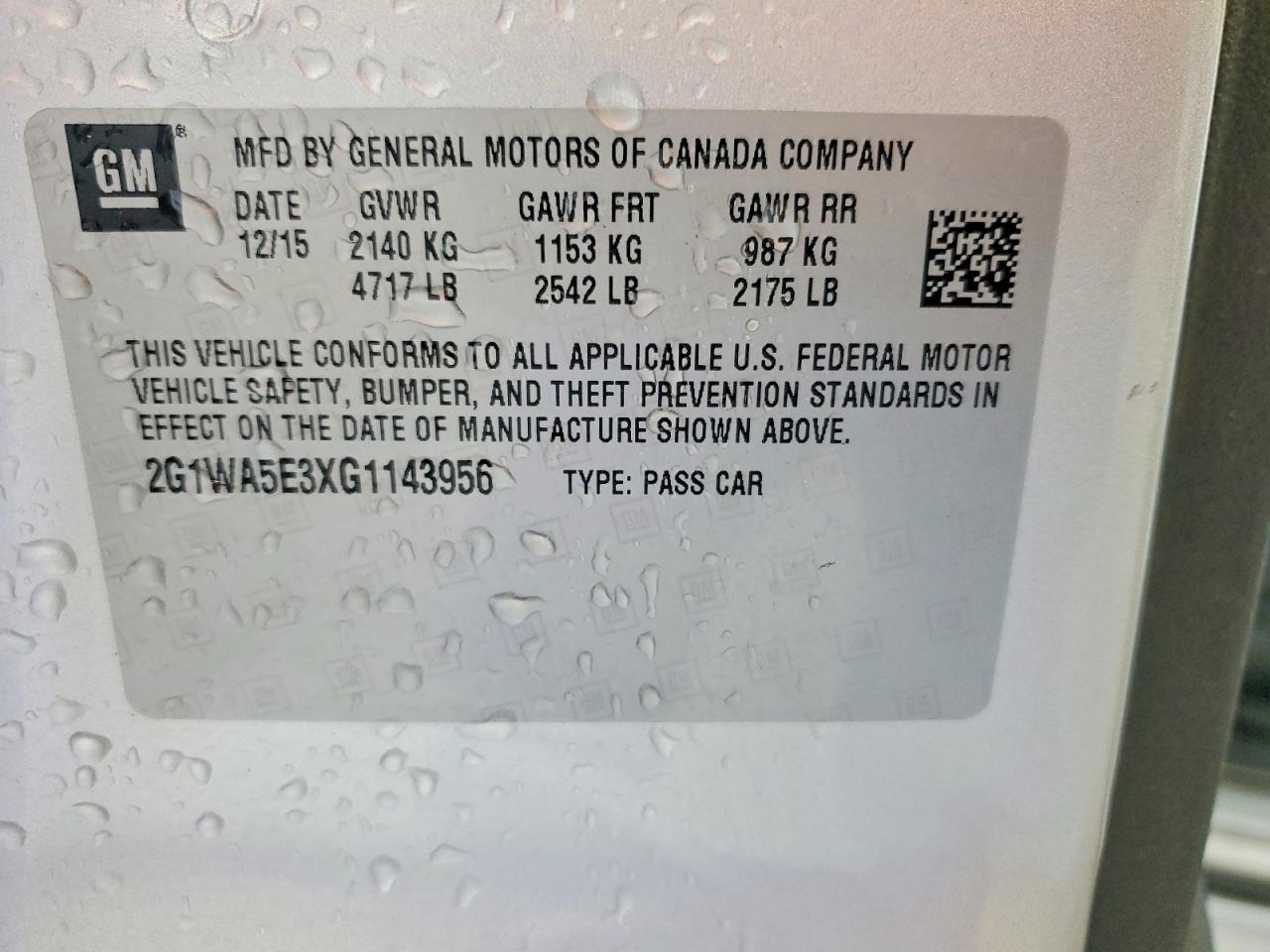 2016 Chevrolet Impala Limited Ls Серебряный vin: 2G1WA5E3XG1143956