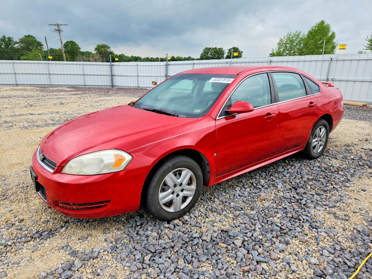 2010 Chevrolet Impala Ls Red vin: 2G1WA5EK0A1105697