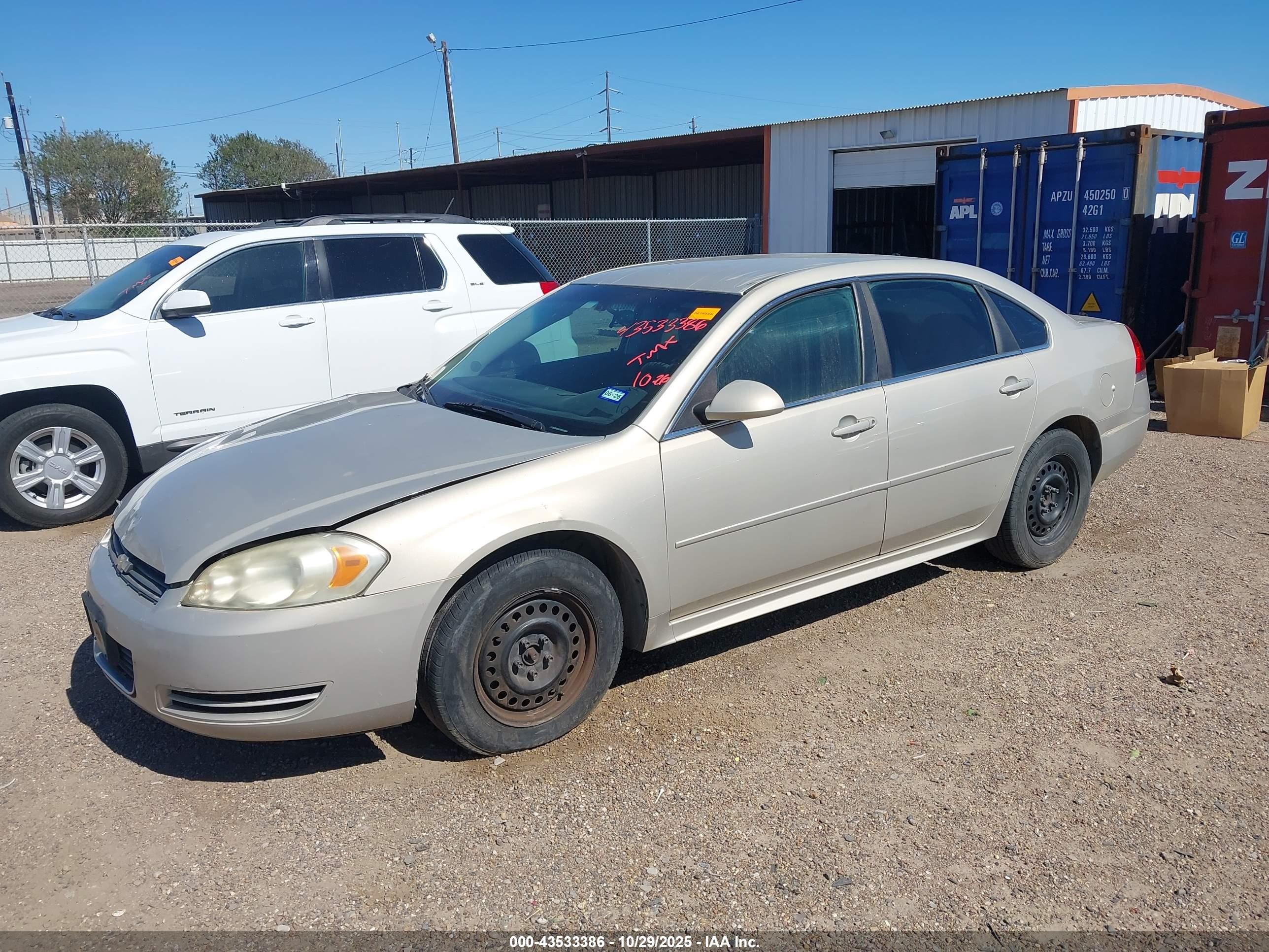2010 Chevrolet Impala Ls Tan vin: 2G1WA5EK0A1254207