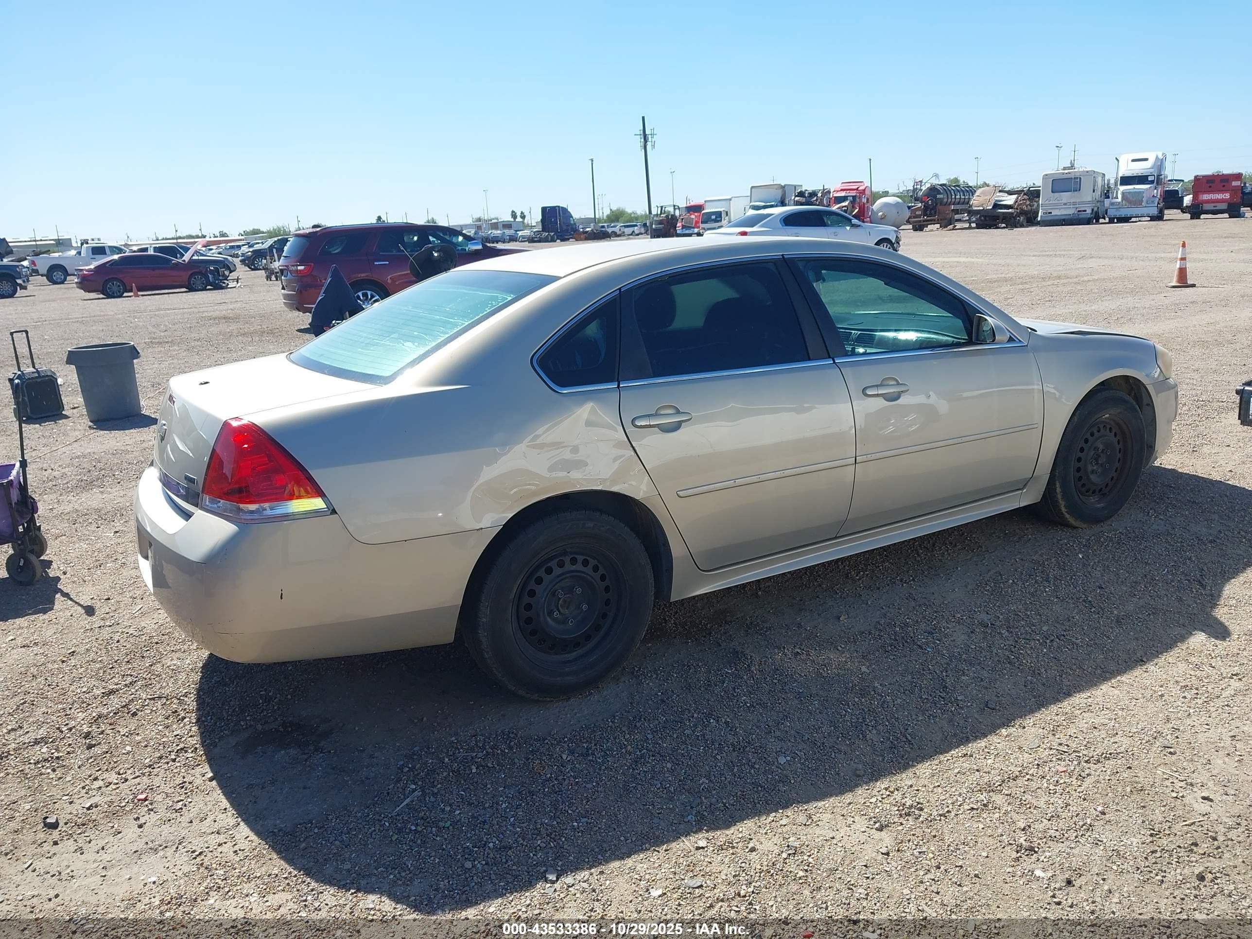 2010 Chevrolet Impala Ls Tan vin: 2G1WA5EK0A1254207