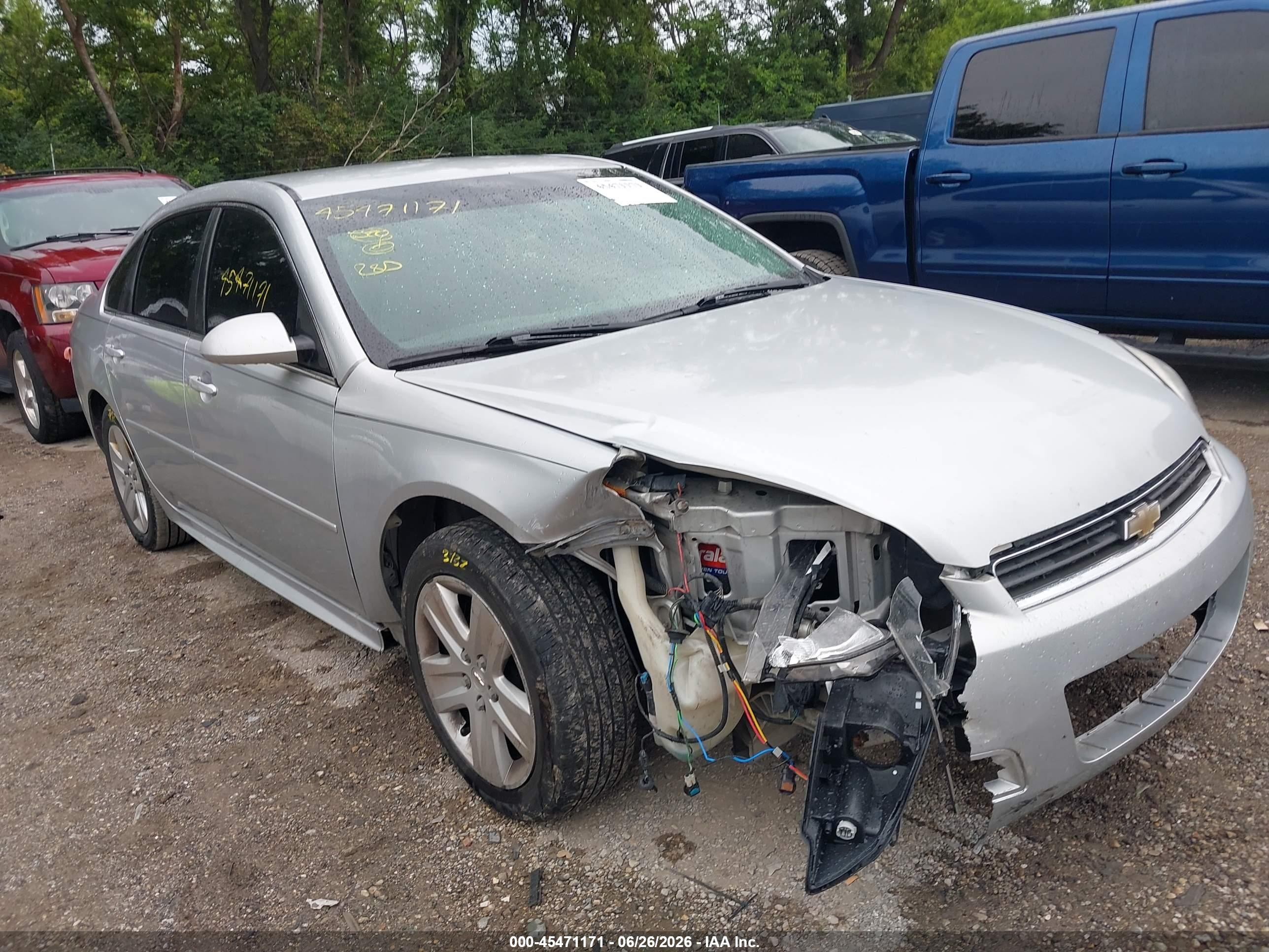 2011 Chevrolet Impala Ls Серебряный vin: 2G1WA5EK0B1106219