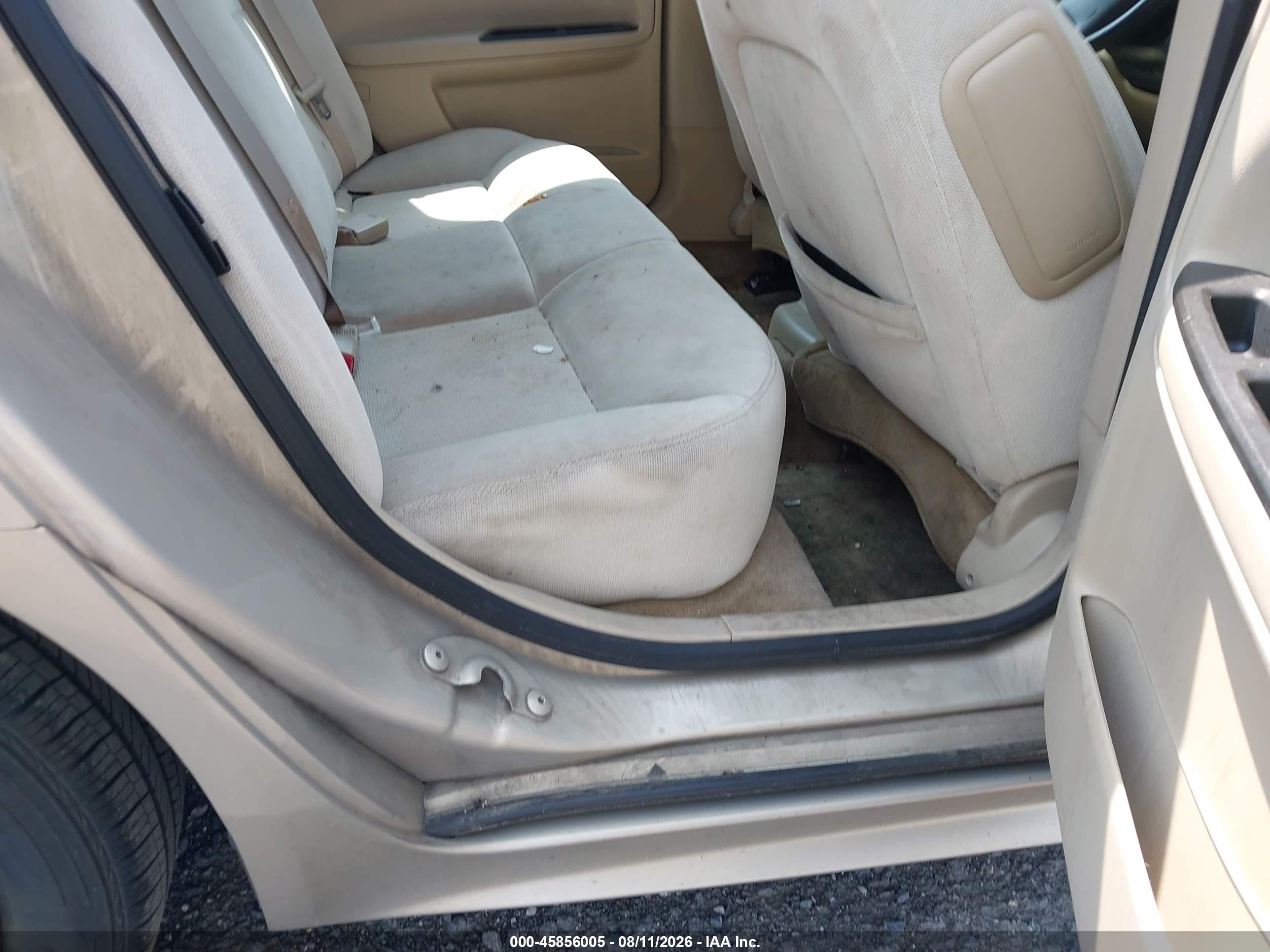 2011 Chevrolet Impala Ls Tan vin: 2G1WA5EK0B1327626