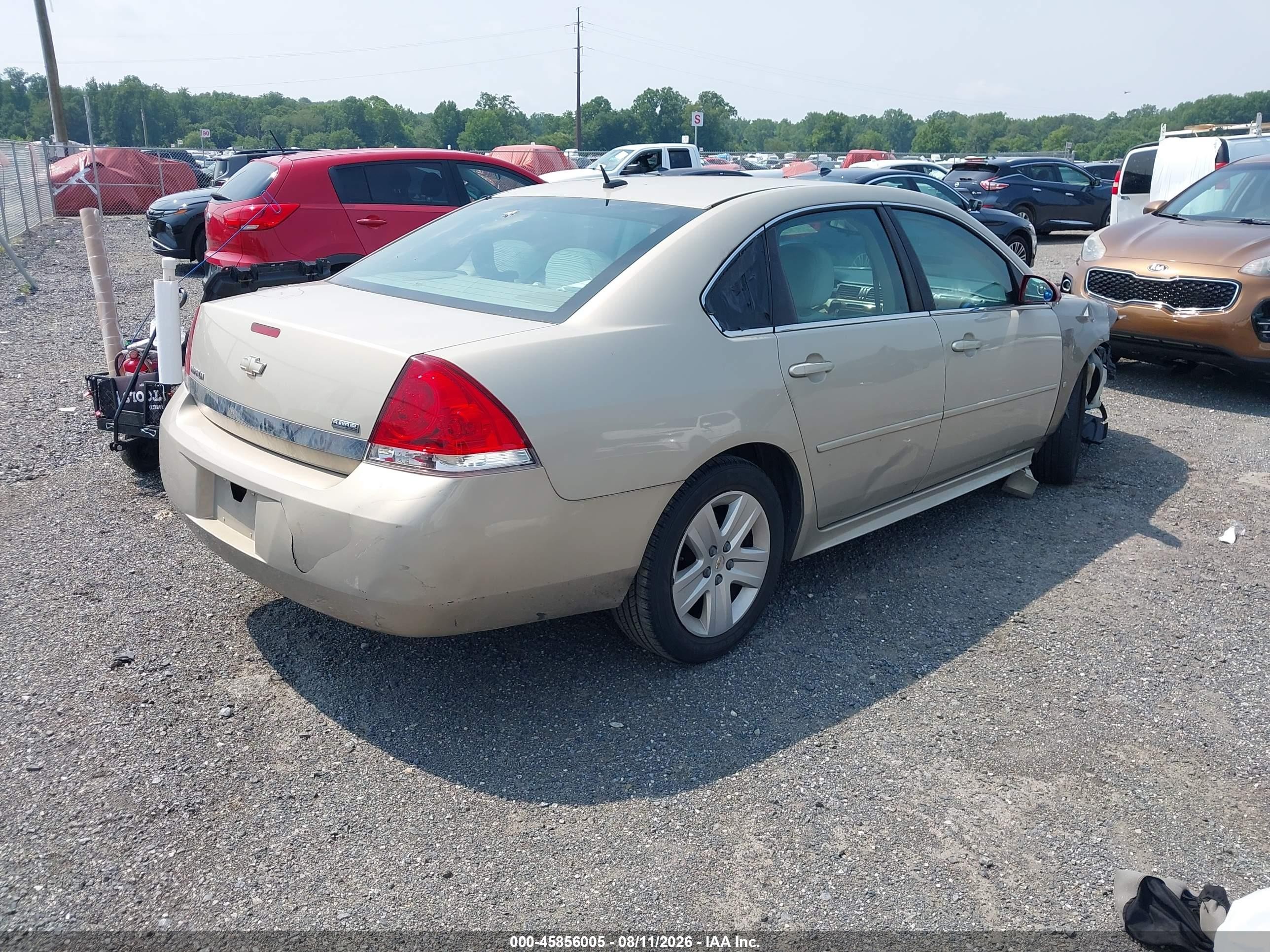 2011 Chevrolet Impala Ls Tan vin: 2G1WA5EK0B1327626