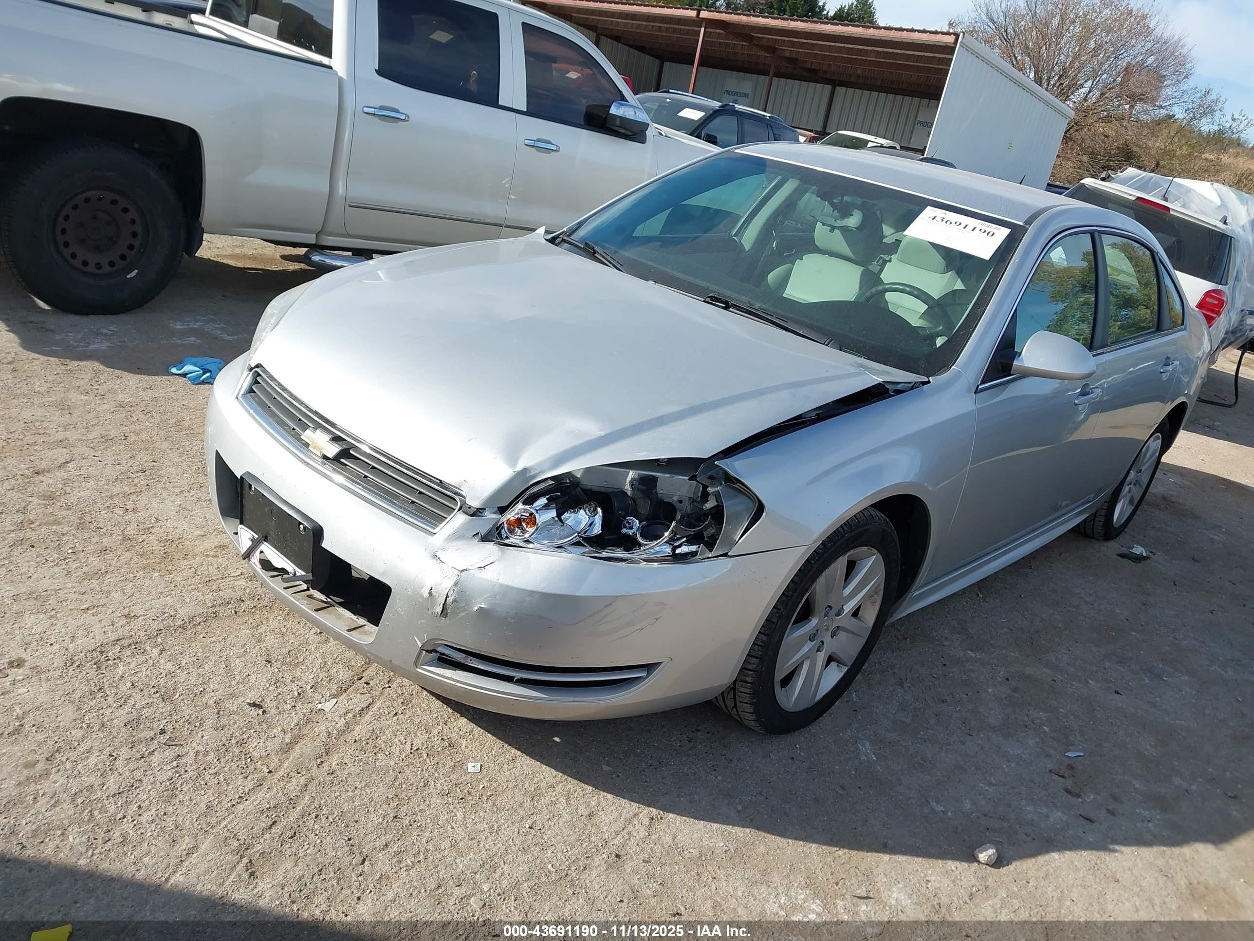 2010 Chevrolet Impala Ls Silver vin: 2G1WA5EK1A1207851