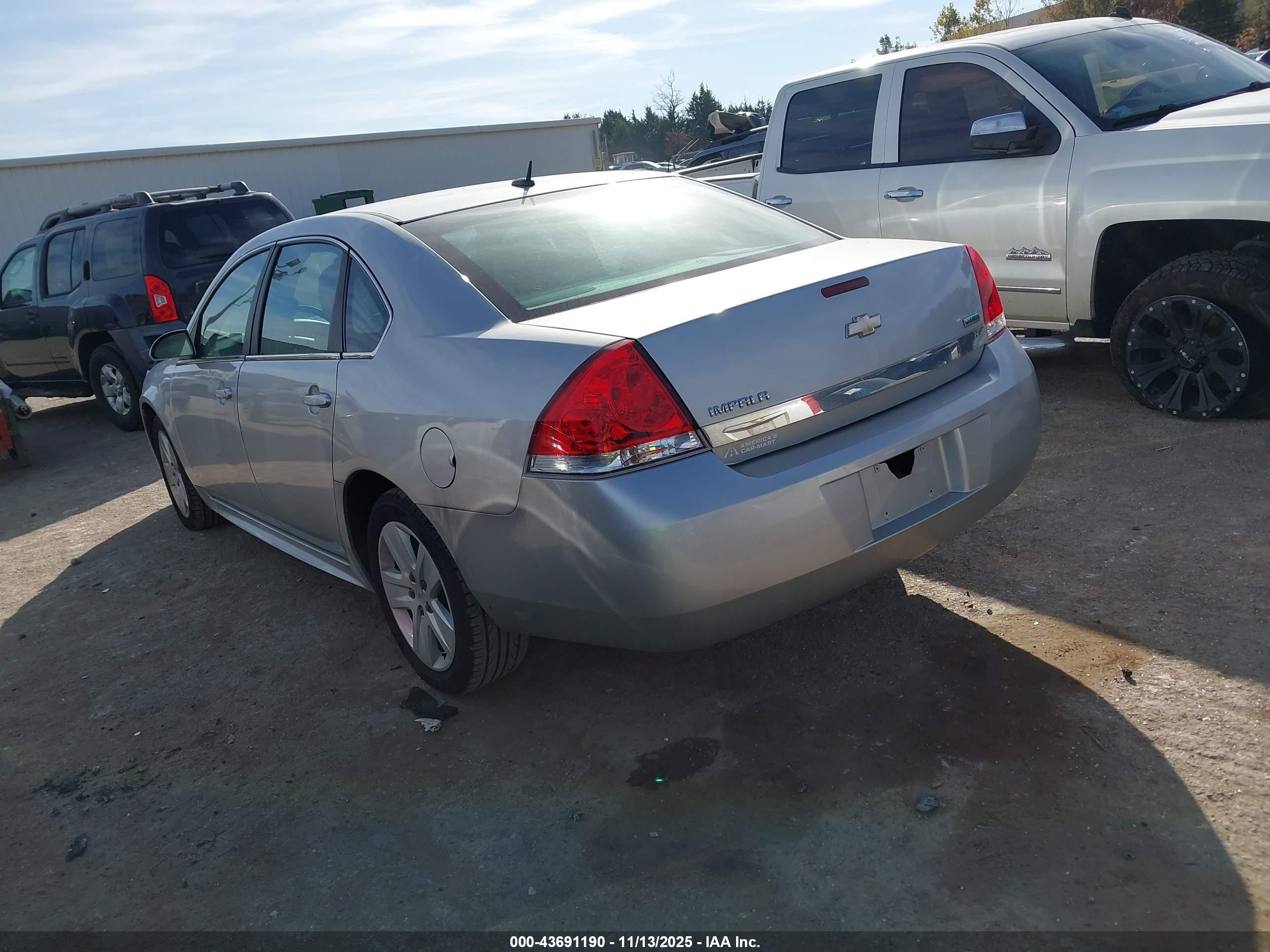 2010 Chevrolet Impala Ls Silver vin: 2G1WA5EK1A1207851