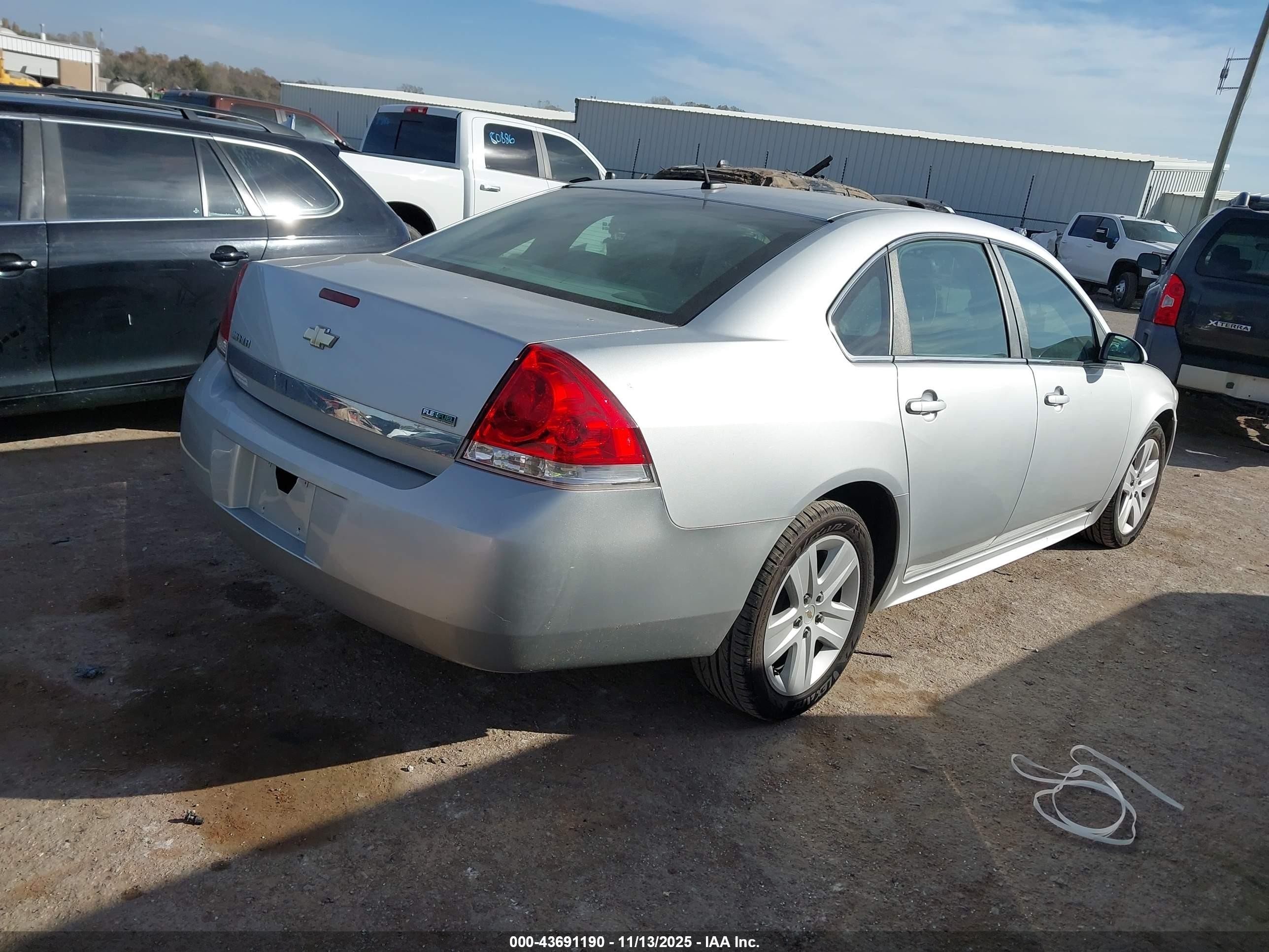 2010 Chevrolet Impala Ls Silver vin: 2G1WA5EK1A1207851