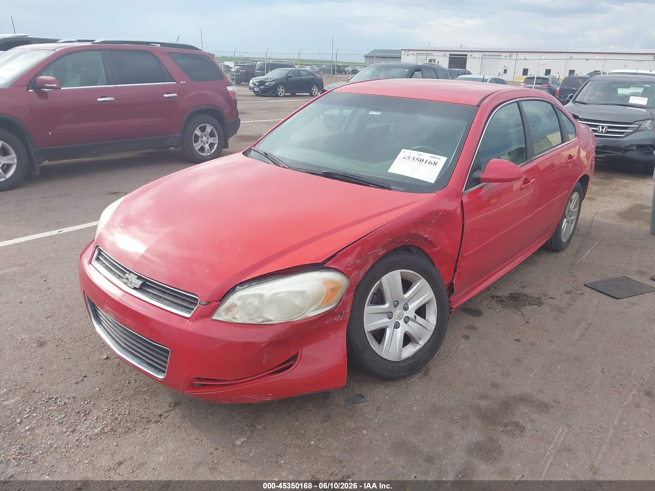 2011 Chevrolet Impala Ls Red vin: 2G1WA5EK1B1187795