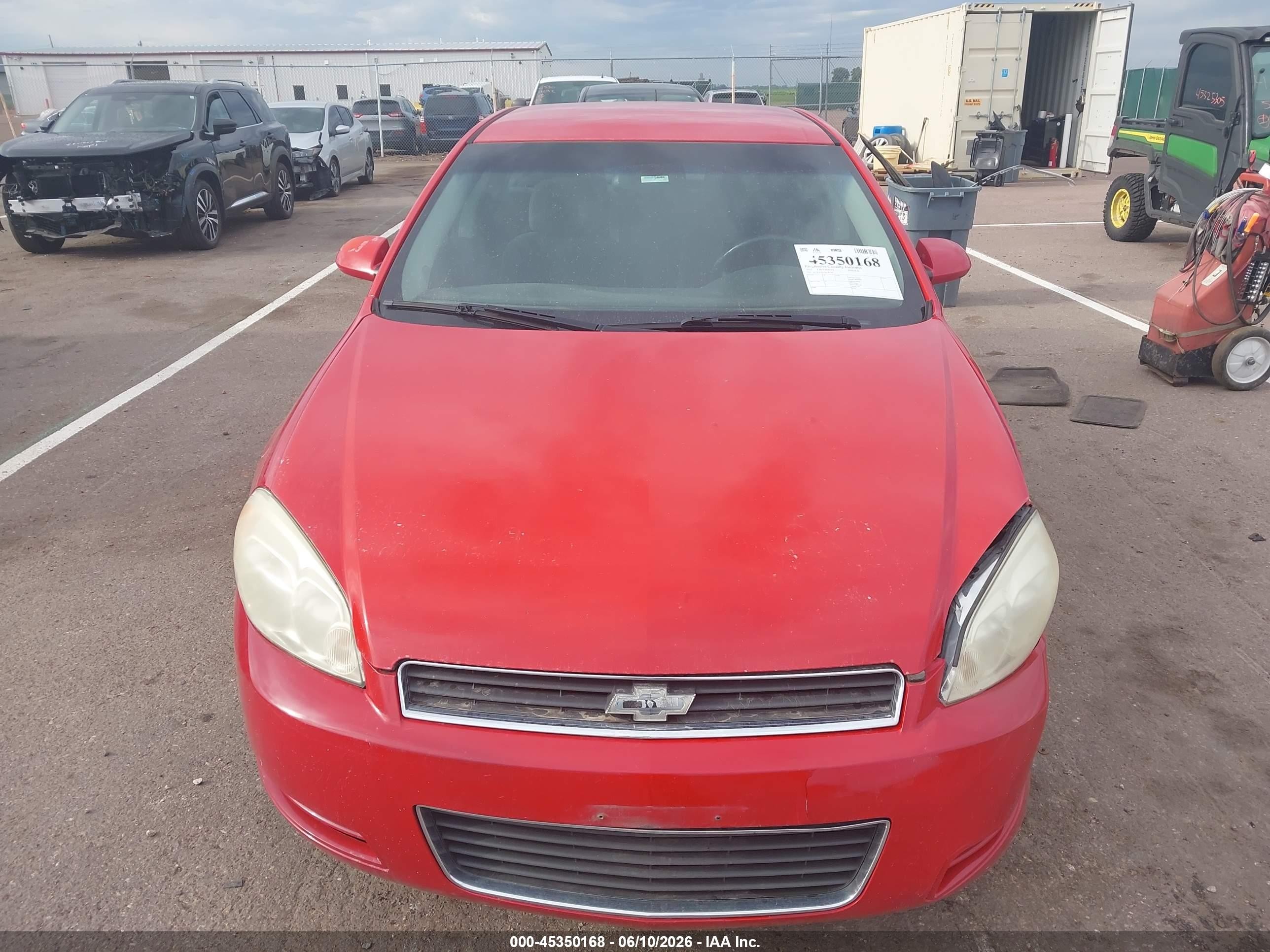 2011 Chevrolet Impala Ls Red vin: 2G1WA5EK1B1187795