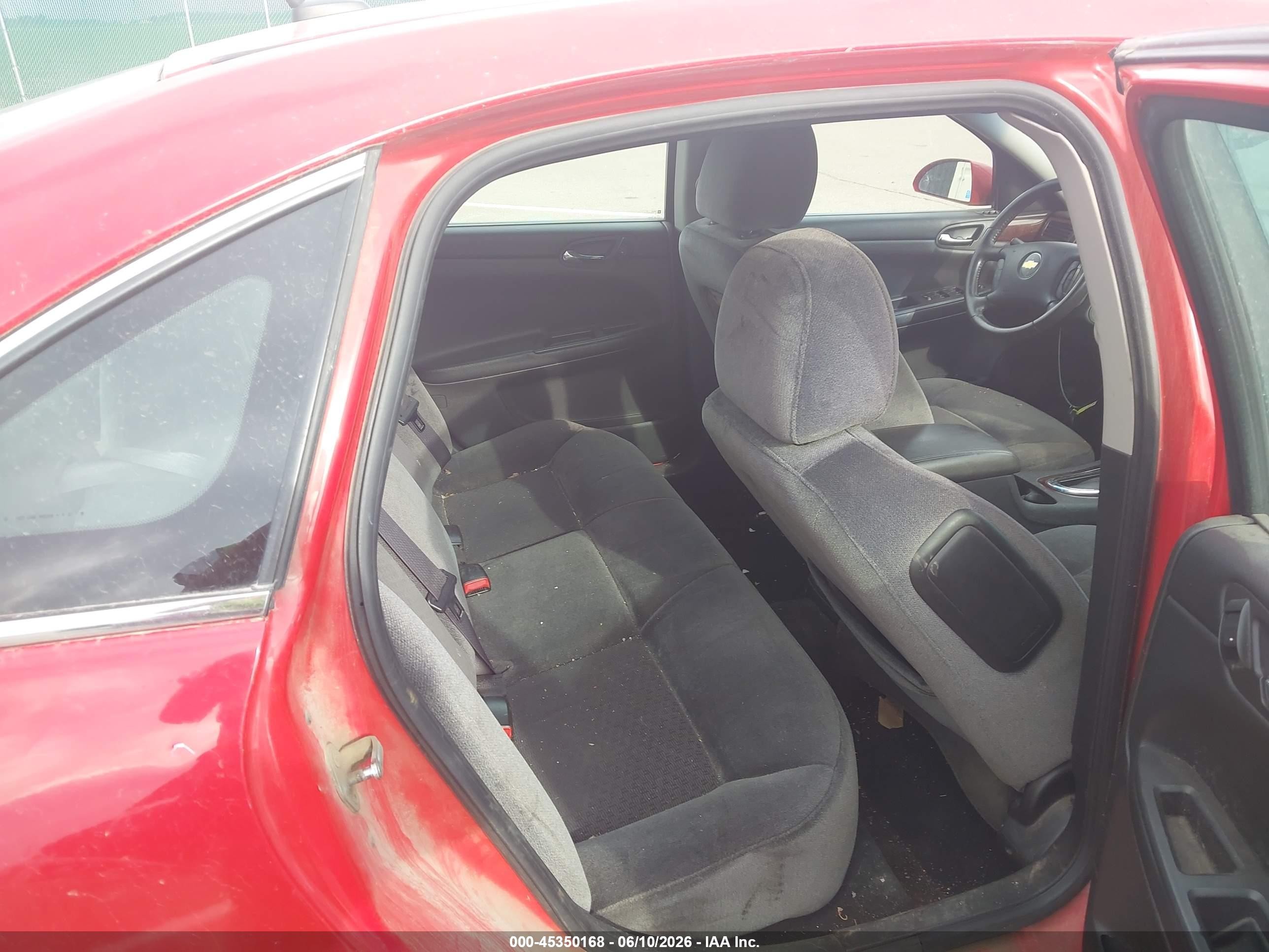 2011 Chevrolet Impala Ls Red vin: 2G1WA5EK1B1187795