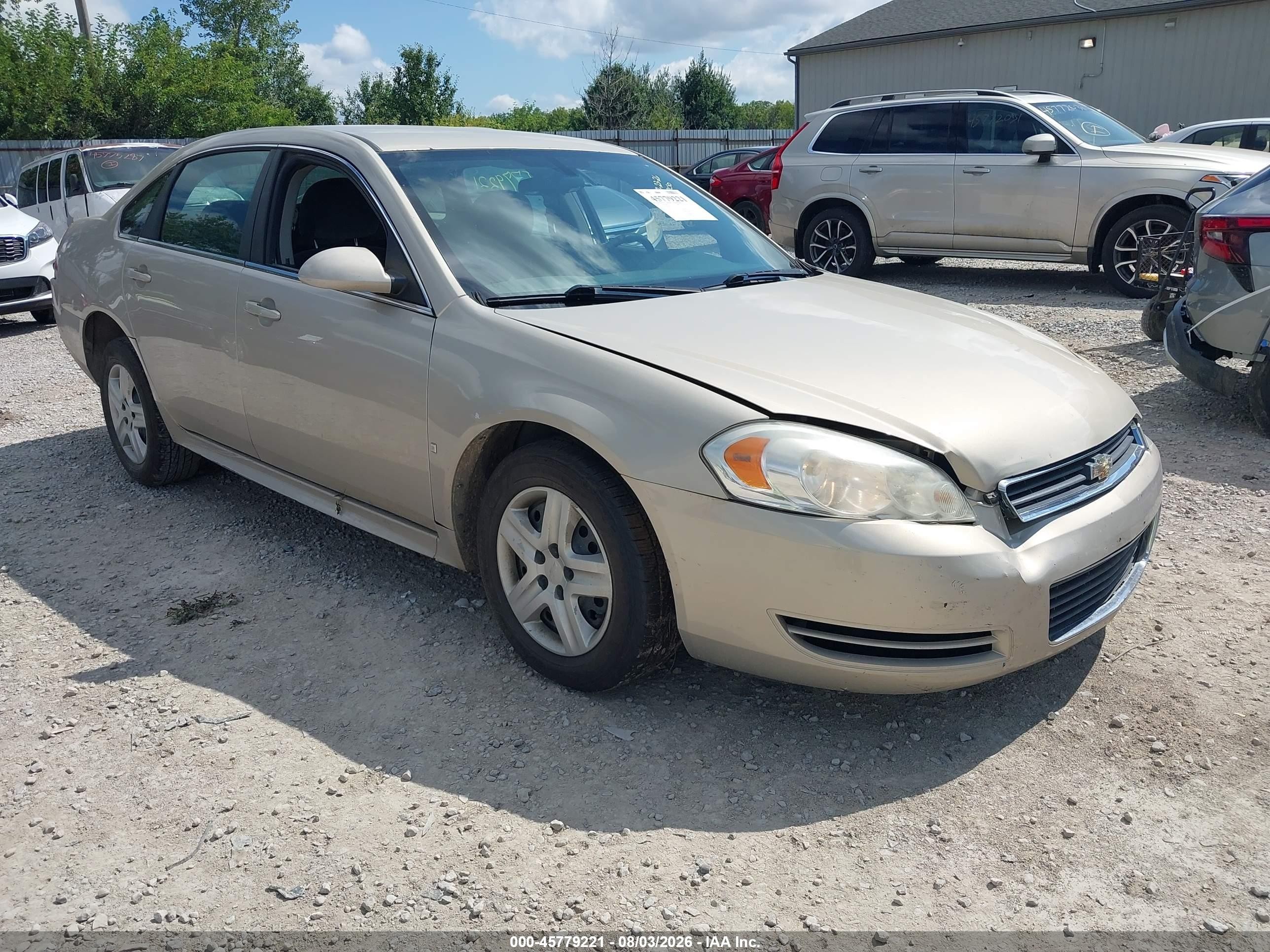 2010 Chevrolet Impala Ls Gold vin: 2G1WA5EK2A1109833