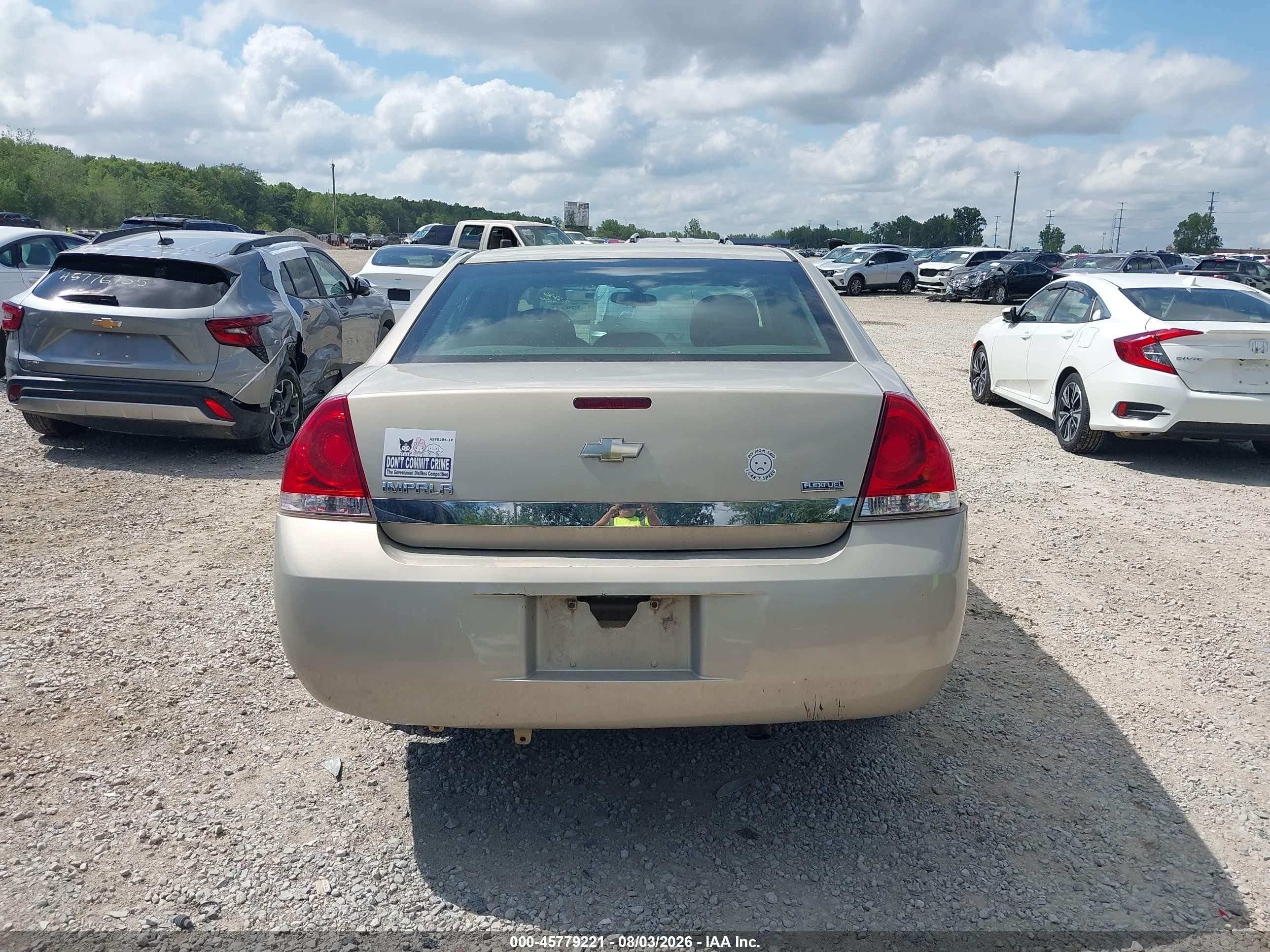 2010 Chevrolet Impala Ls Gold vin: 2G1WA5EK2A1109833