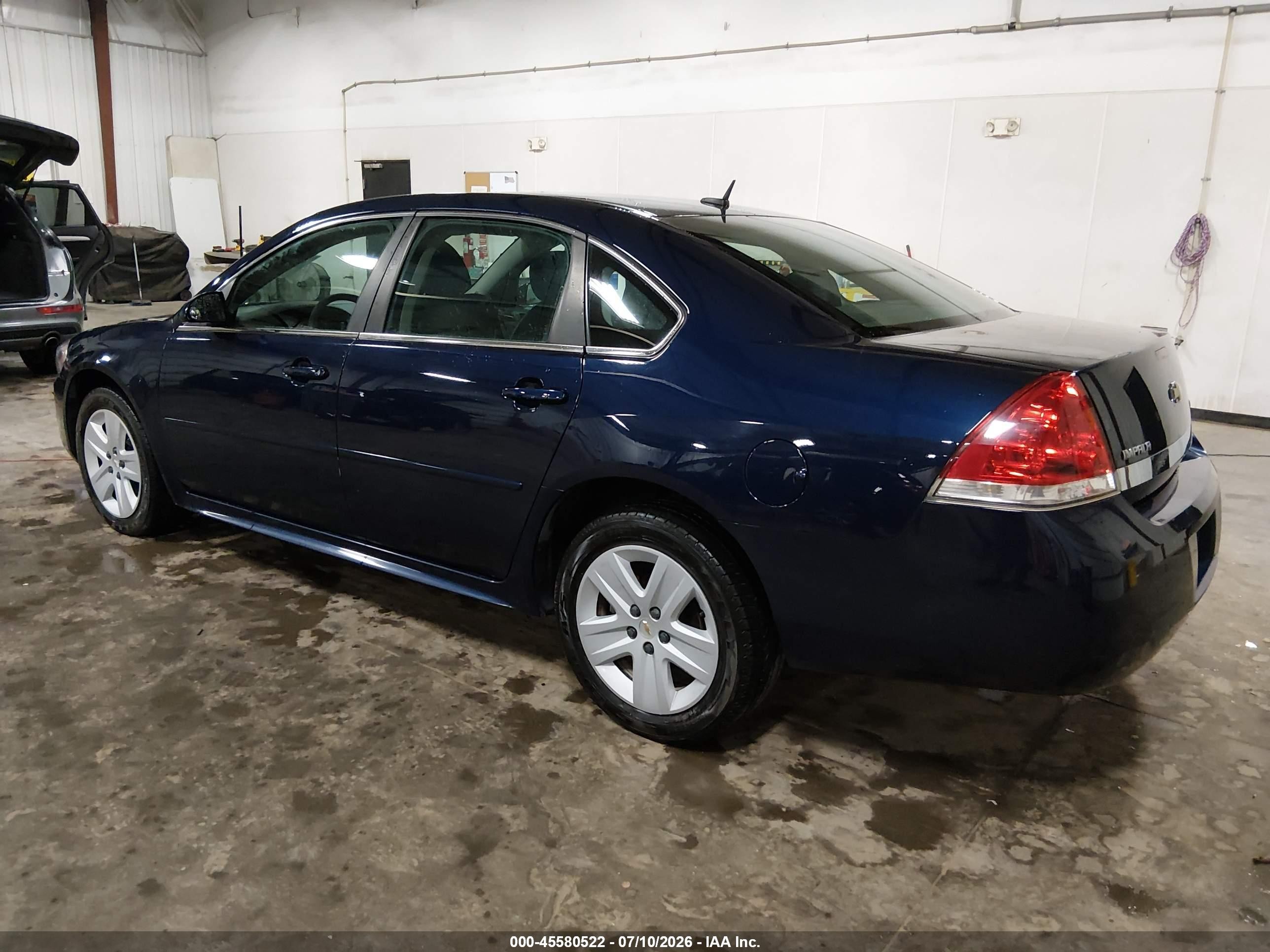 2011 Chevrolet Impala Ls Blue vin: 2G1WA5EK2B1106710