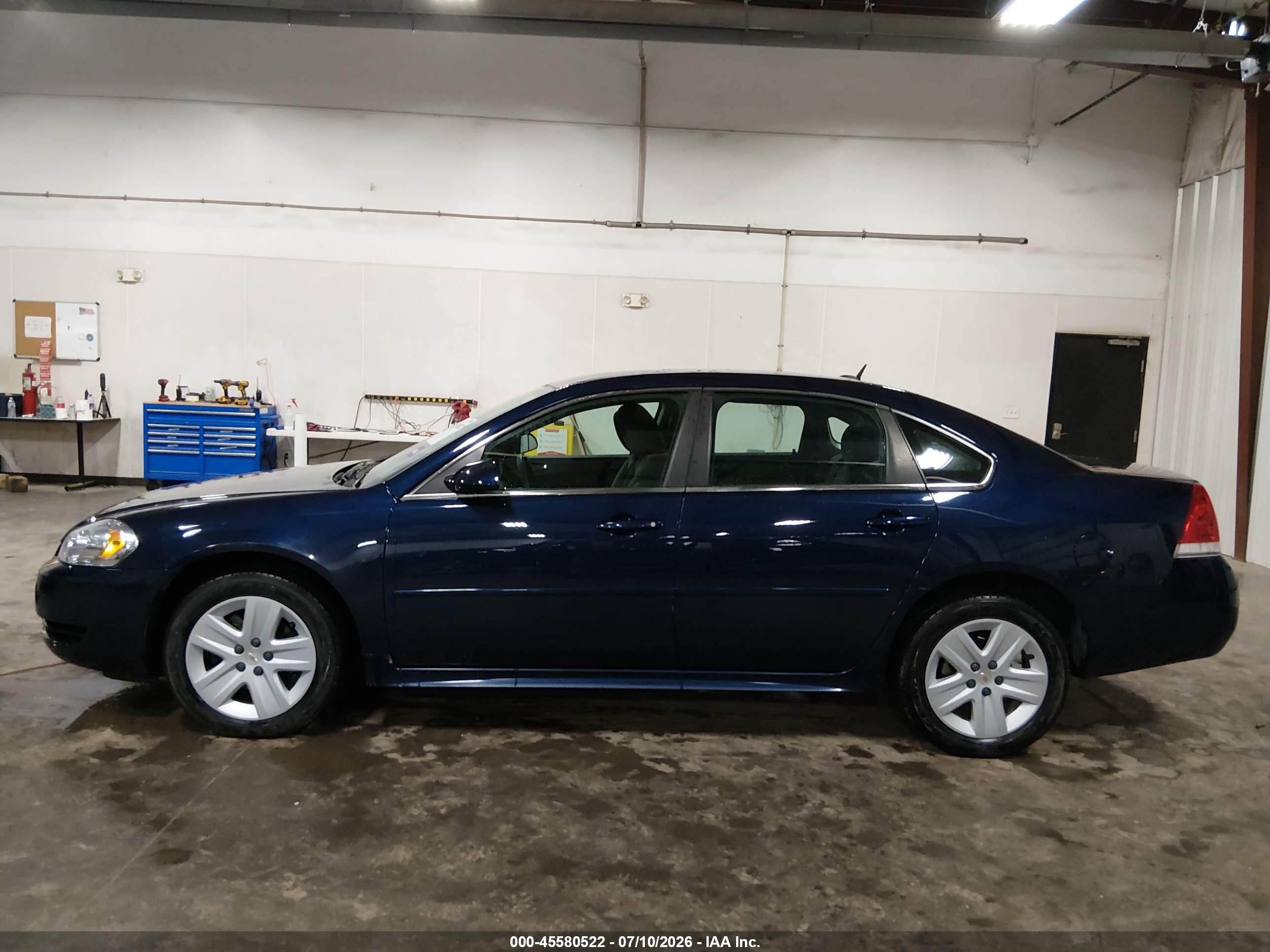 2011 Chevrolet Impala Ls Blue vin: 2G1WA5EK2B1106710
