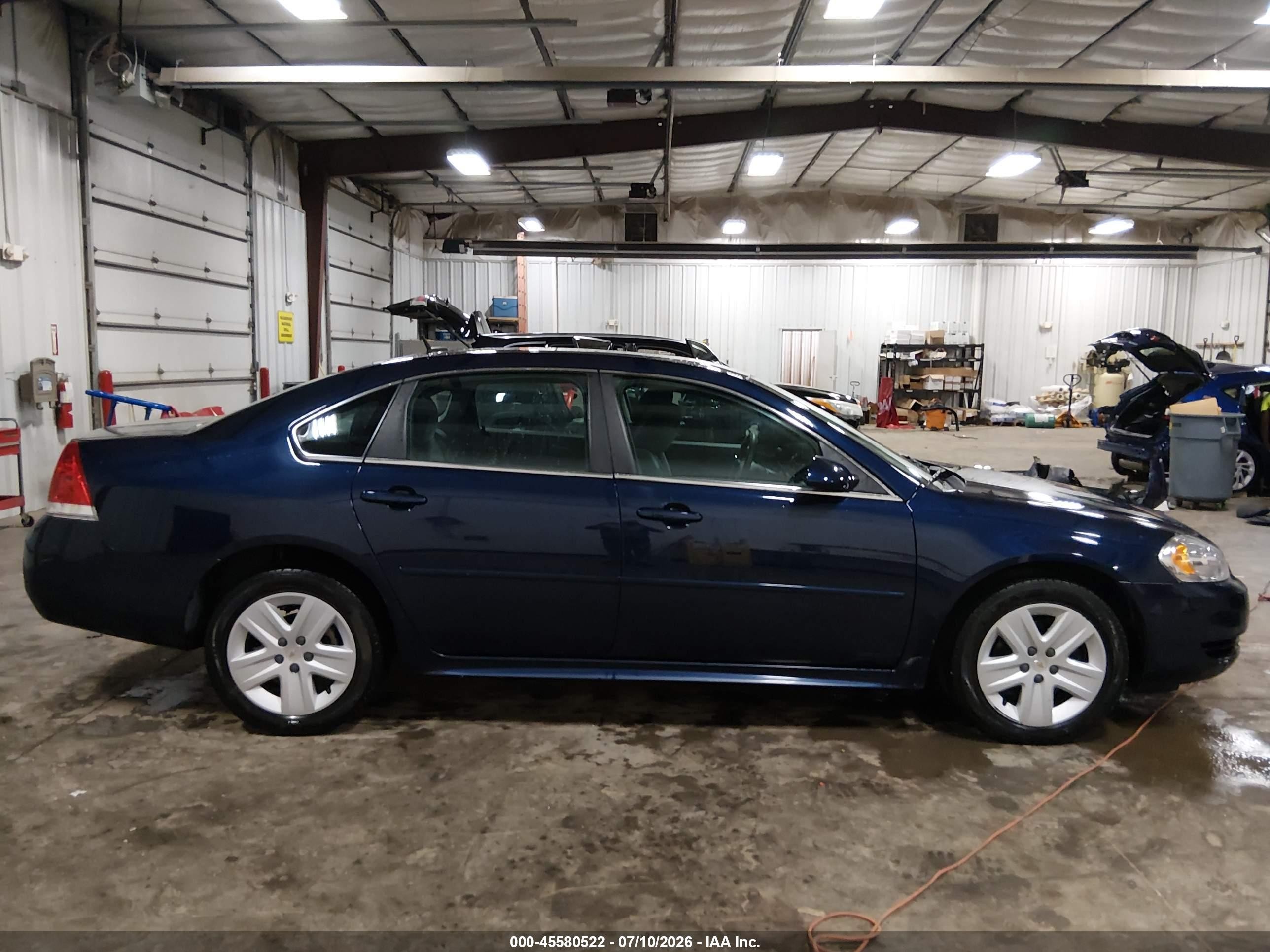 2011 Chevrolet Impala Ls Blue vin: 2G1WA5EK2B1106710