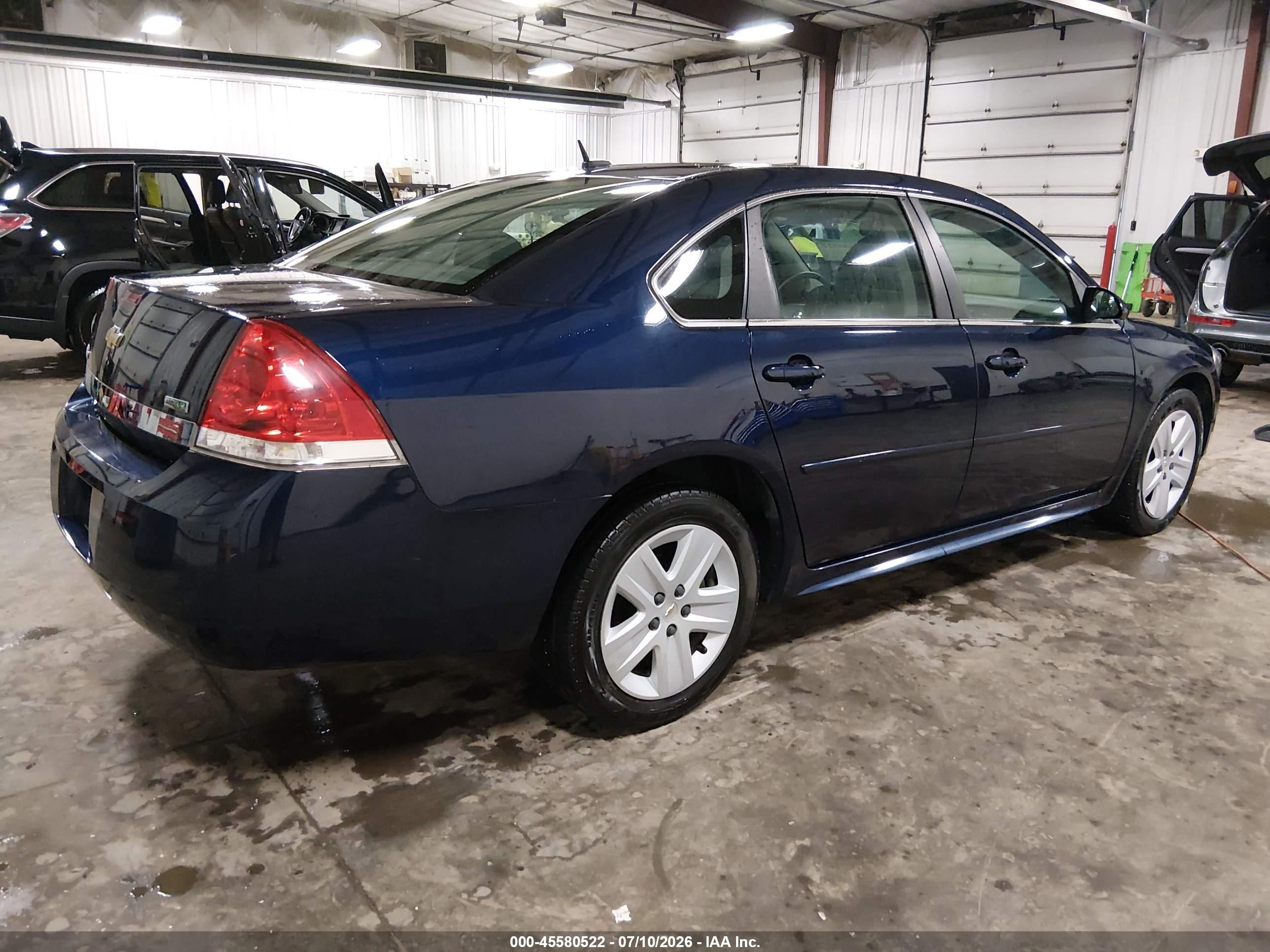 2011 Chevrolet Impala Ls Blue vin: 2G1WA5EK2B1106710