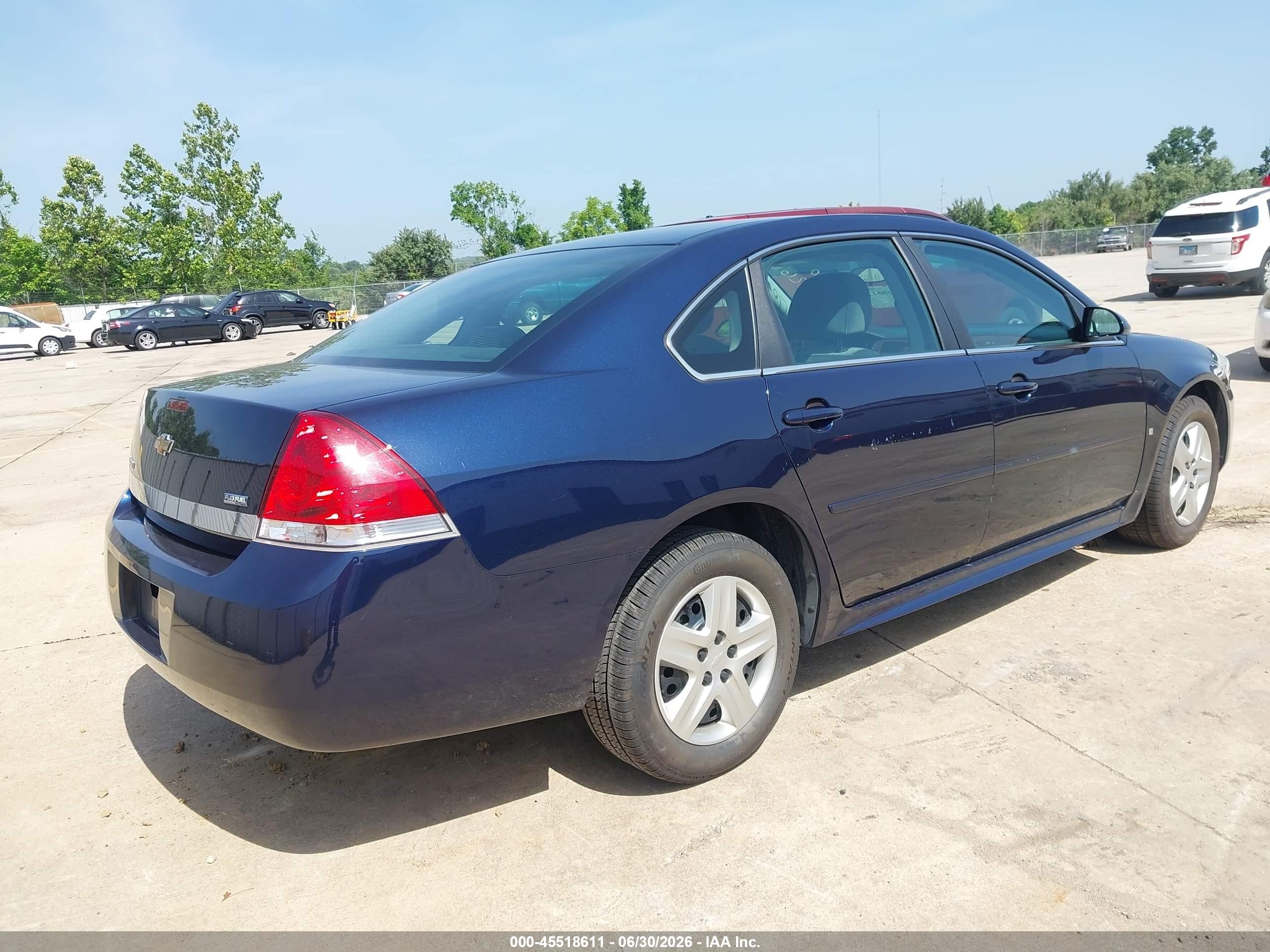 2010 Chevrolet Impala Ls Синий vin: 2G1WA5EK3A1115611