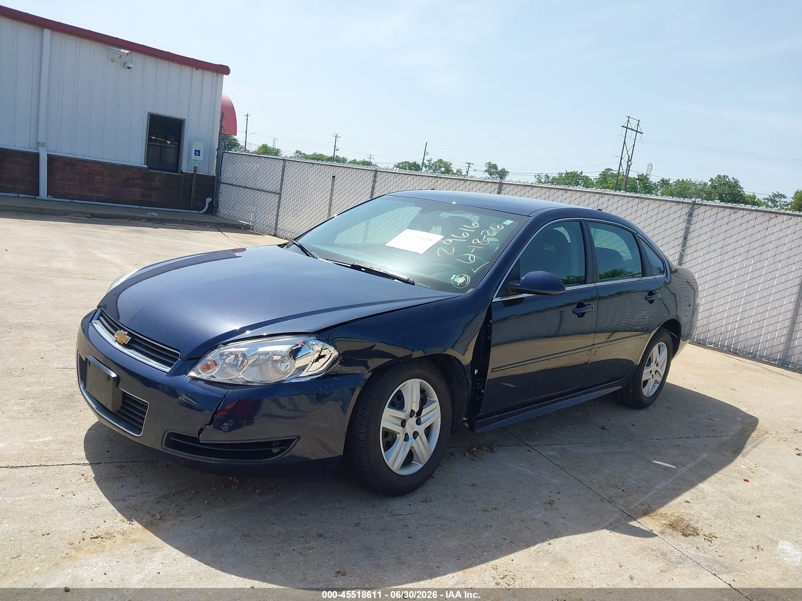 2010 Chevrolet Impala Ls Синий vin: 2G1WA5EK3A1115611