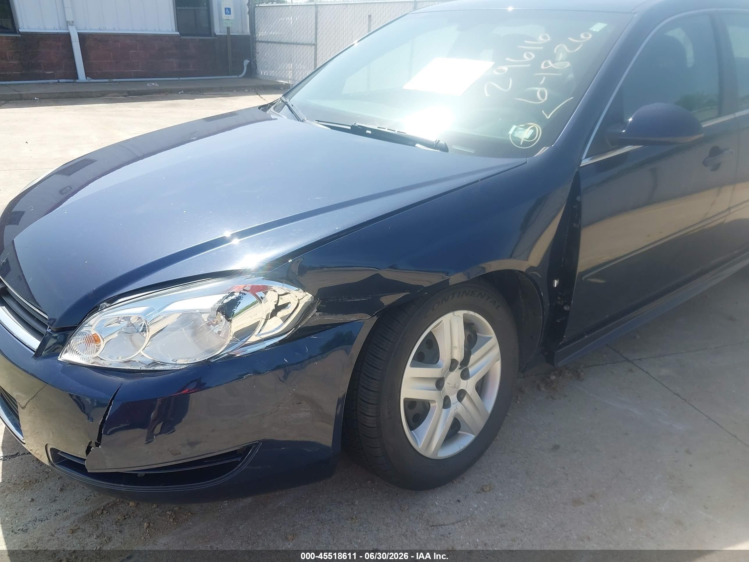 2010 Chevrolet Impala Ls Синий vin: 2G1WA5EK3A1115611