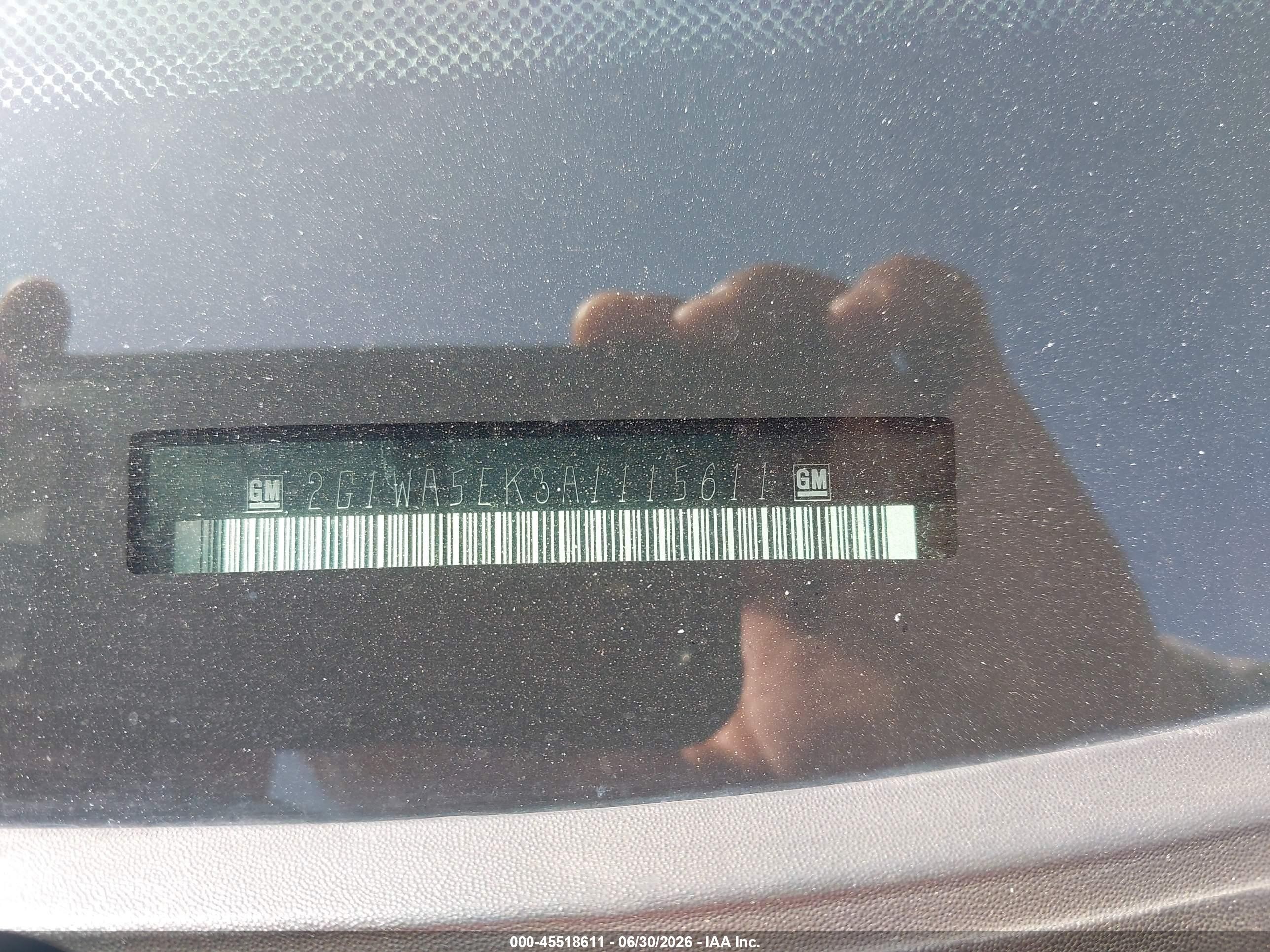 2010 Chevrolet Impala Ls Синий vin: 2G1WA5EK3A1115611