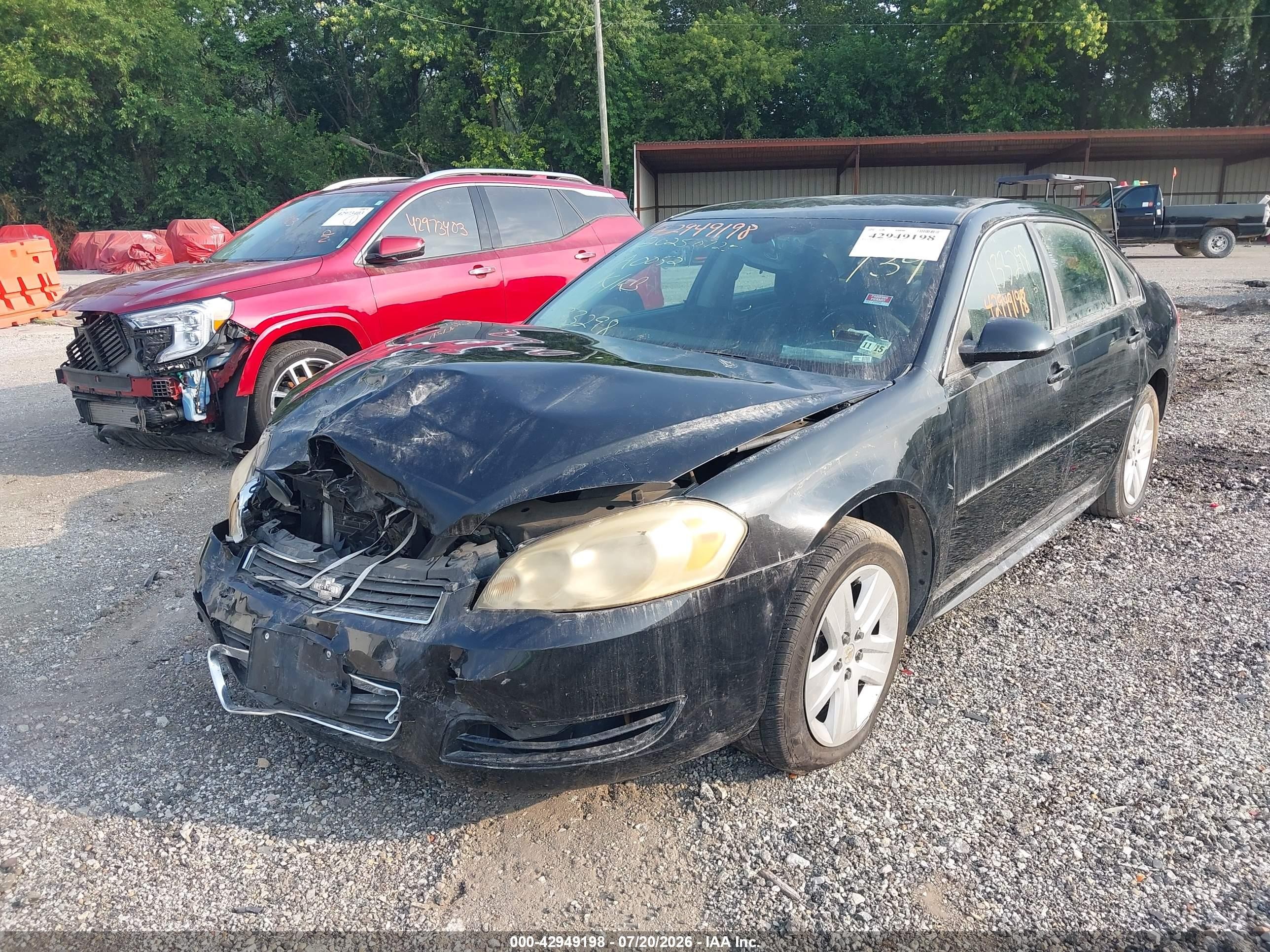 2011 Chevrolet Impala Ls Black vin: 2G1WA5EK3B1133298