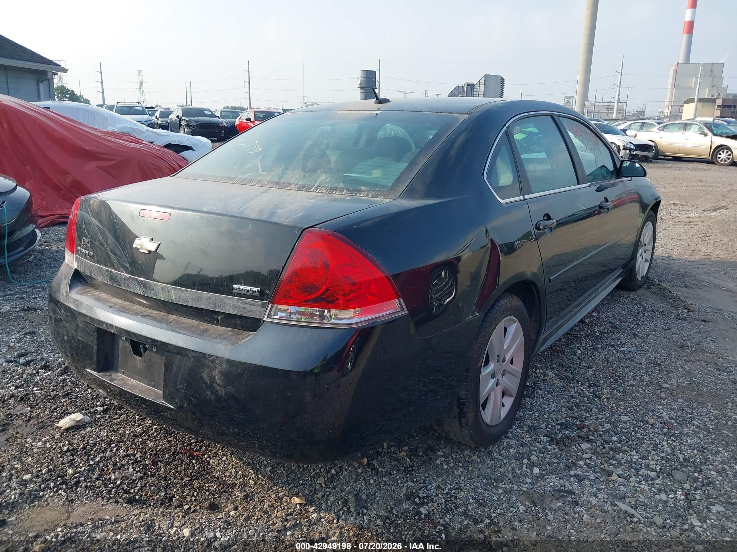 2011 Chevrolet Impala Ls Black vin: 2G1WA5EK3B1133298