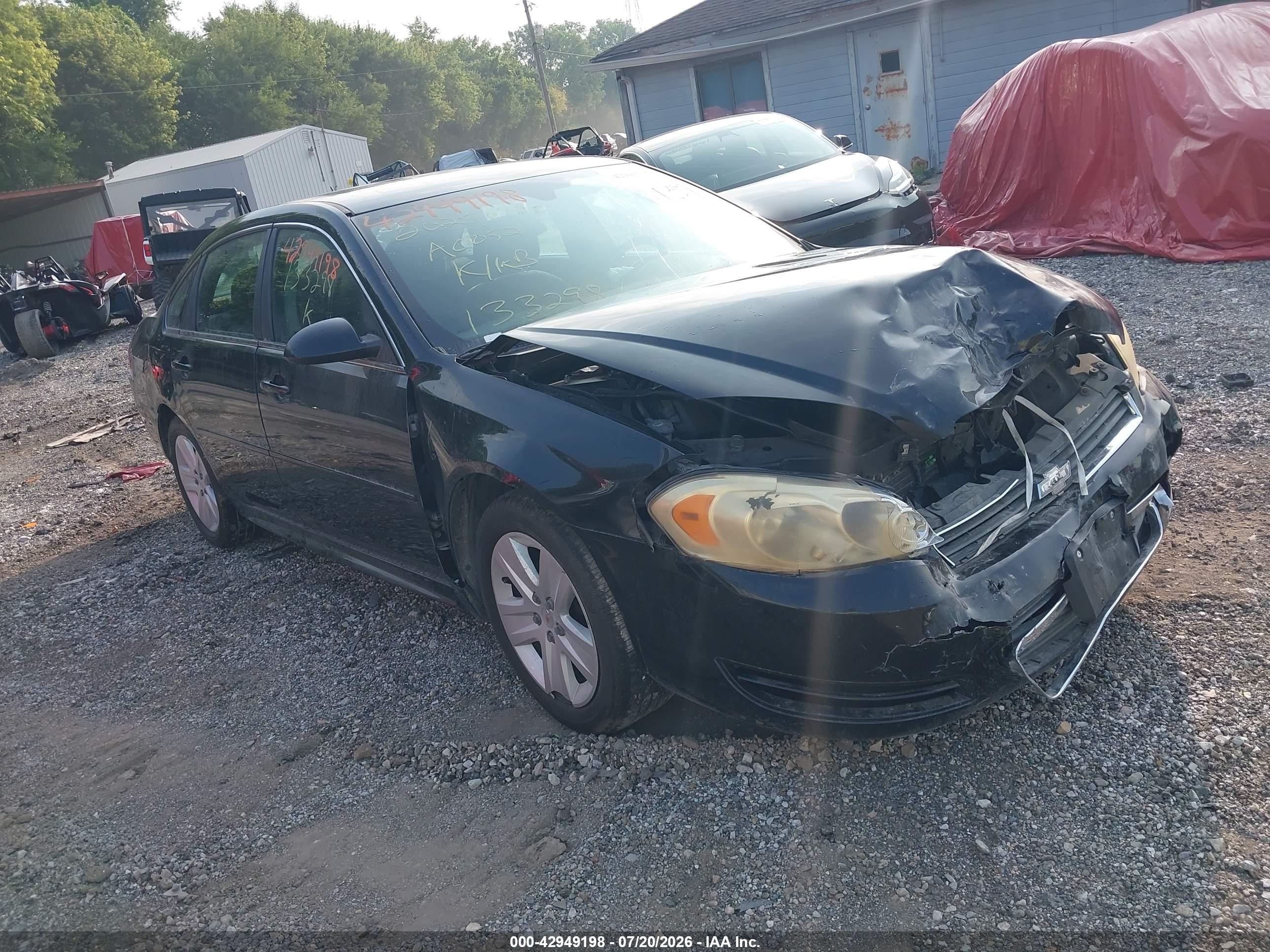 2011 Chevrolet Impala Ls Black vin: 2G1WA5EK3B1133298