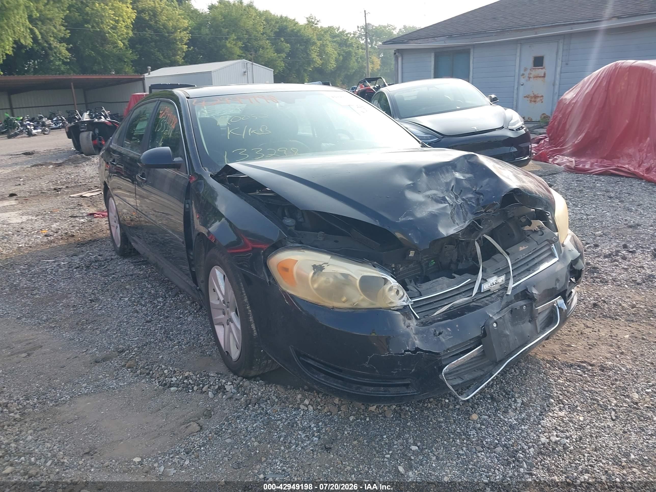 2011 Chevrolet Impala Ls Black vin: 2G1WA5EK3B1133298