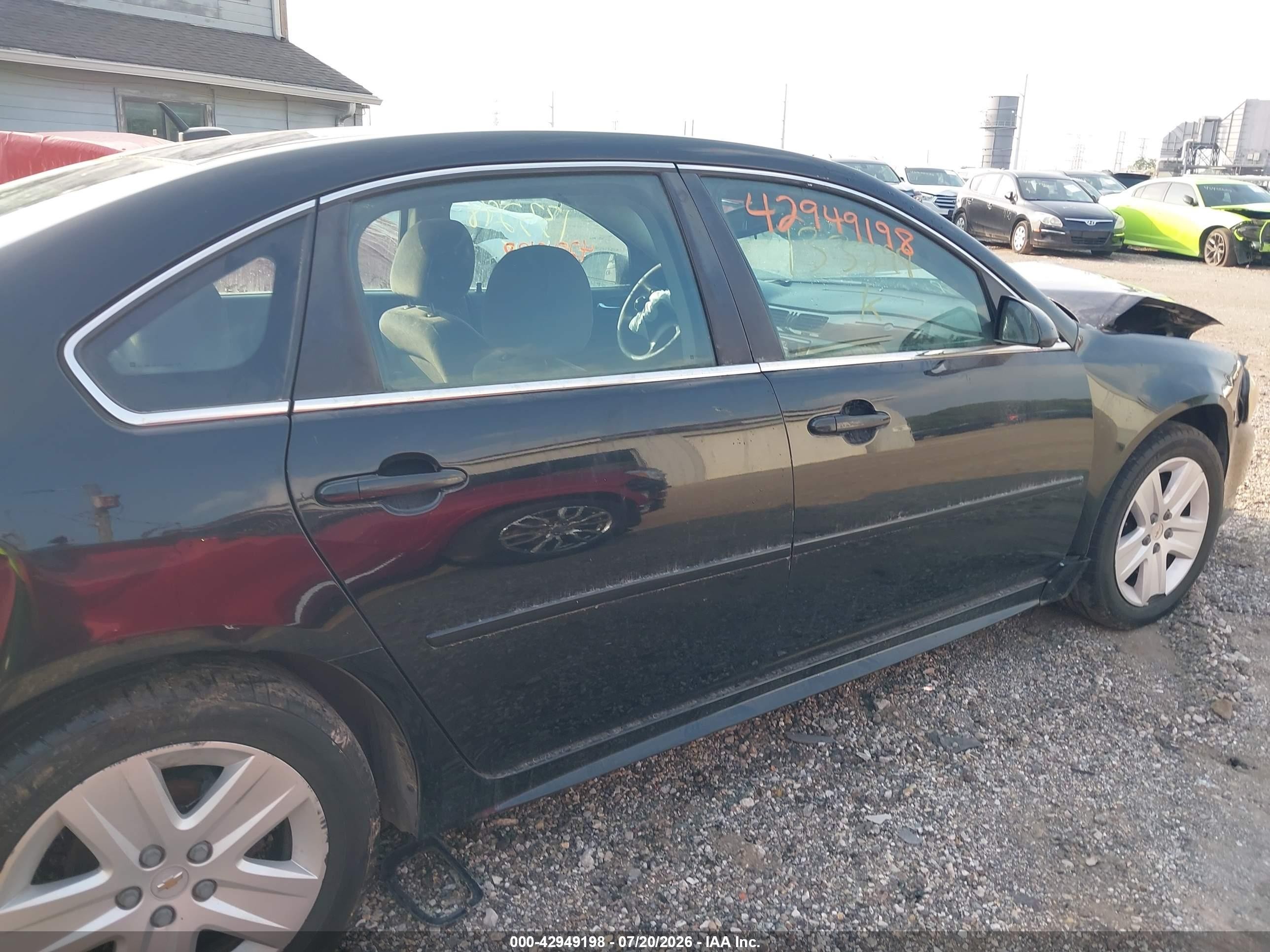 2011 Chevrolet Impala Ls Black vin: 2G1WA5EK3B1133298