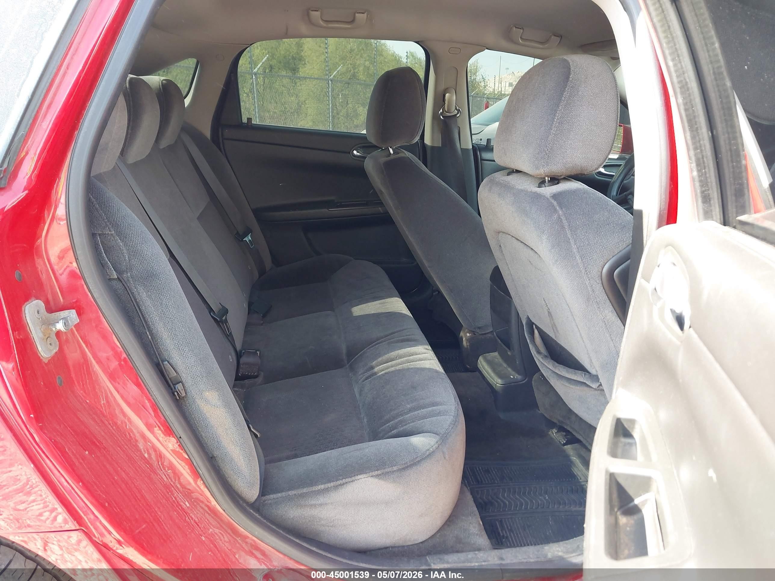 2010 Chevrolet Impala Ls Red vin: 2G1WA5EK4A1114001