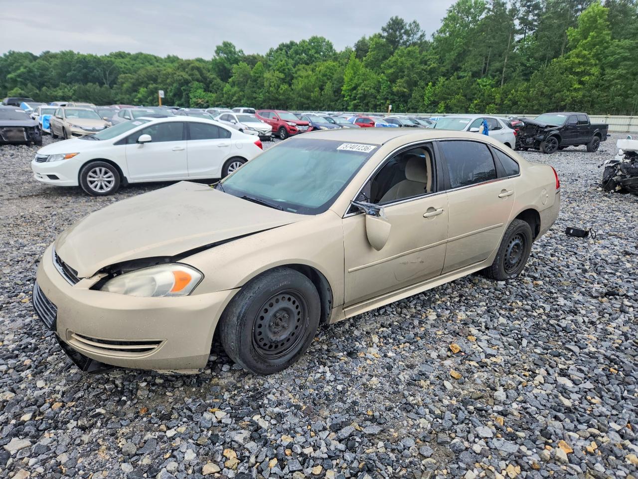 2010 Chevrolet Impala Ls Beige vin: 2G1WA5EK4A1169905