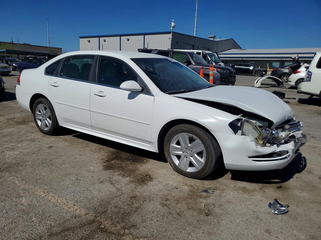 2011 Chevrolet Impala Ls White vin: 2G1WA5EK4B1120284