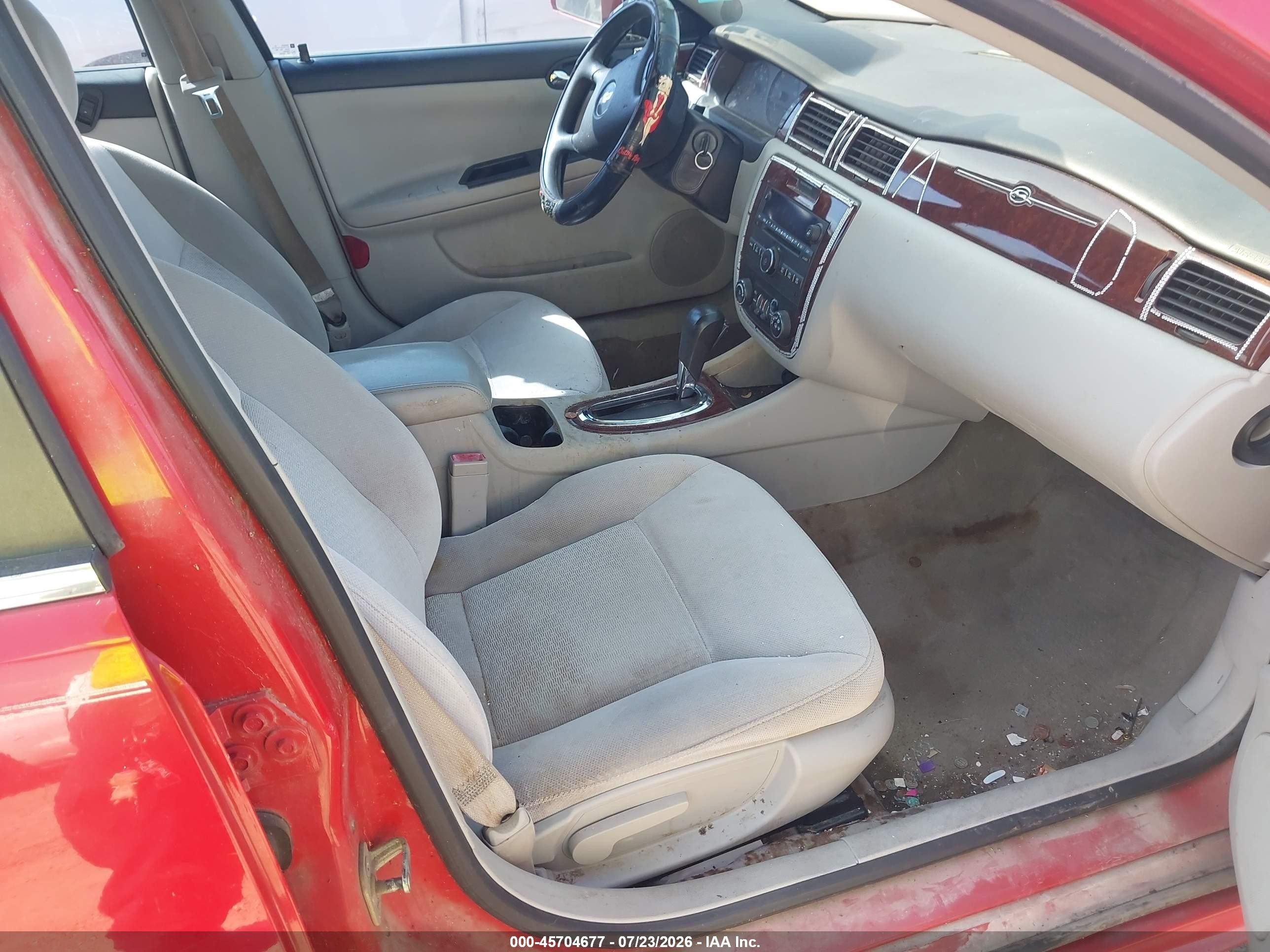 2010 Chevrolet Impala Ls Red vin: 2G1WA5EK5A1121605
