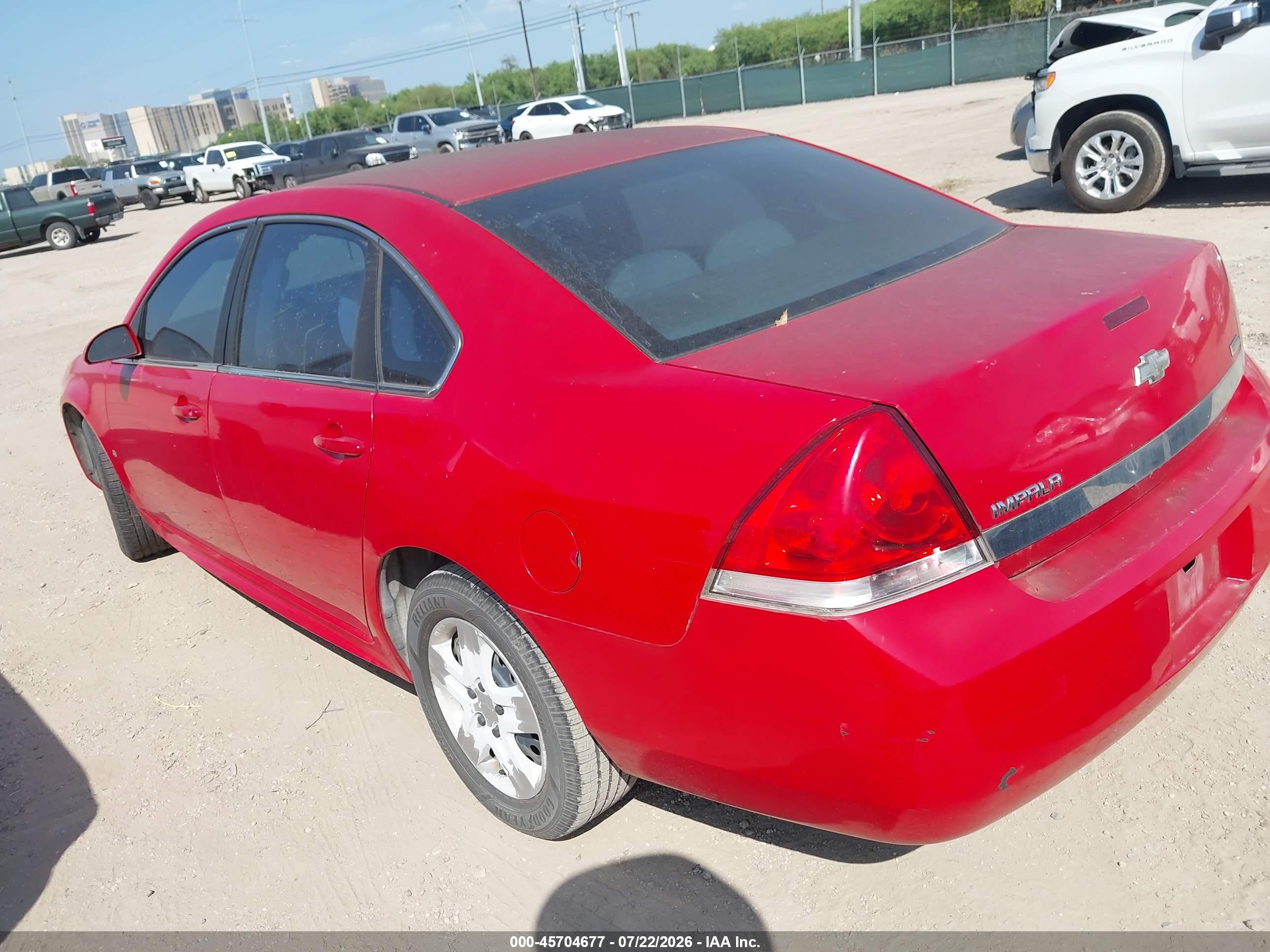 2010 Chevrolet Impala Ls Red vin: 2G1WA5EK5A1121605